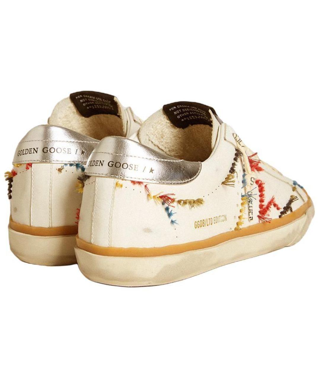 GOLDEN GOOSE DELUXE BRAND Белые кожаные кеды, фото 4