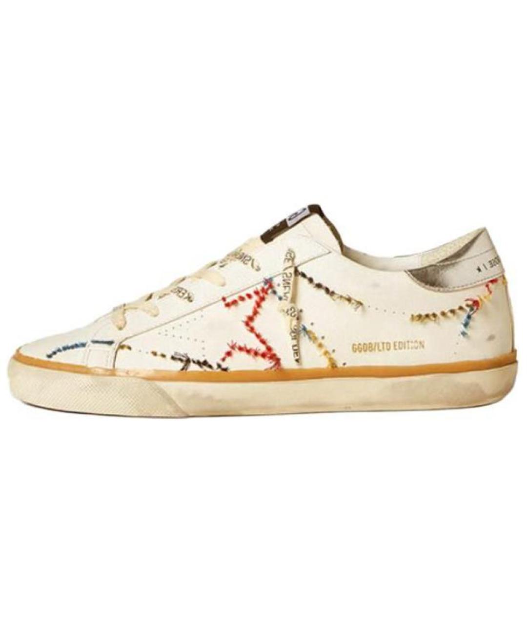 GOLDEN GOOSE DELUXE BRAND Белые кожаные кеды, фото 2