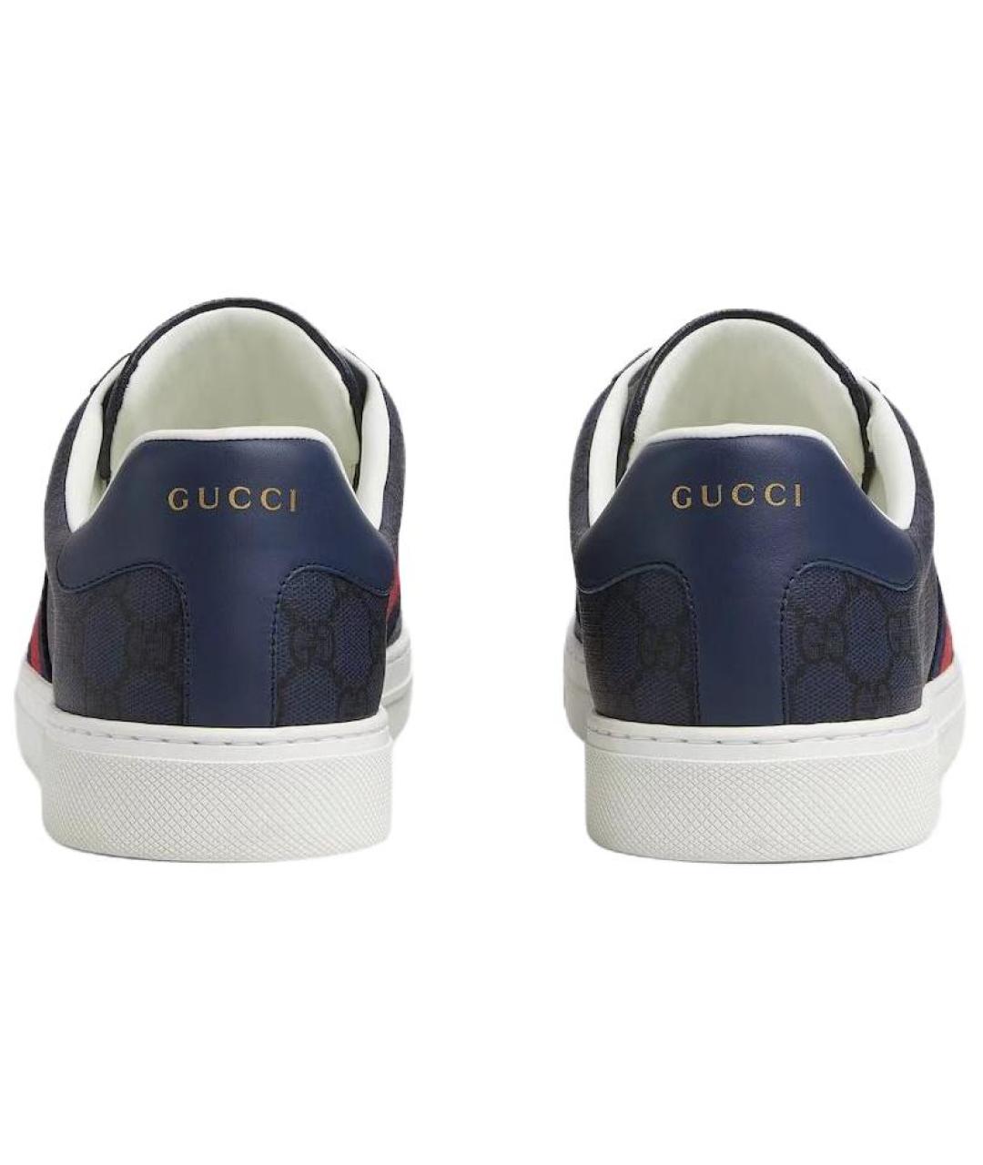 GUCCI Темно-синие низкие кроссовки / кеды, фото 4