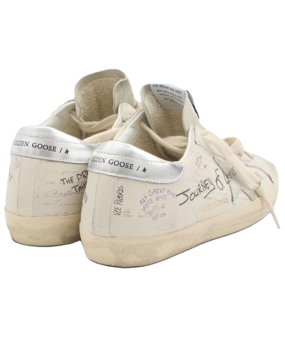 GOLDEN GOOSE DELUXE BRAND Белые кожаные кроссовки, фото 5