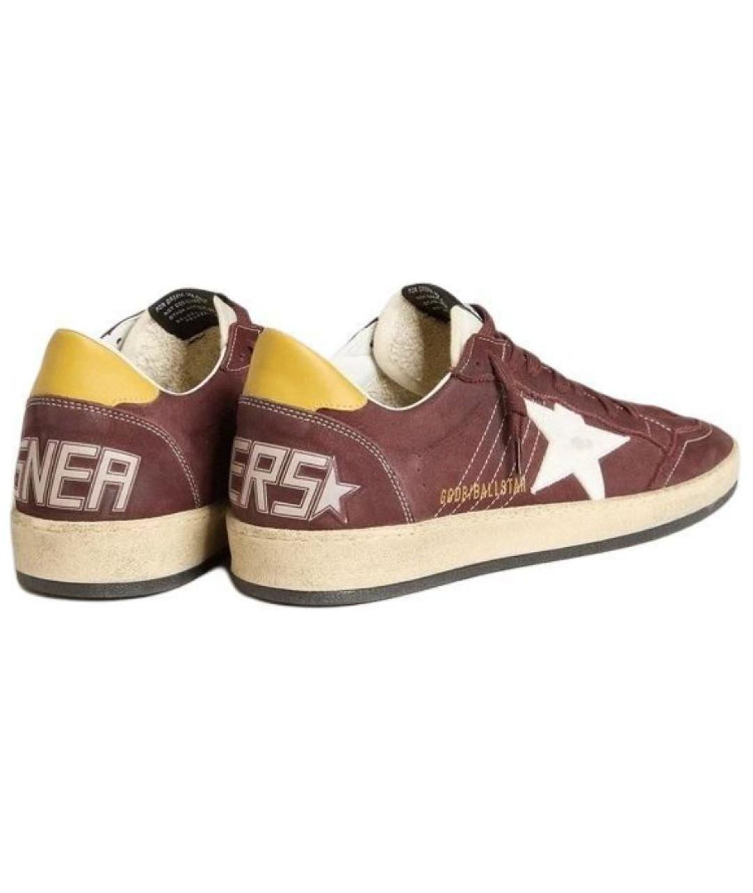 GOLDEN GOOSE DELUXE BRAND Коричневые кожаные кеды, фото 3