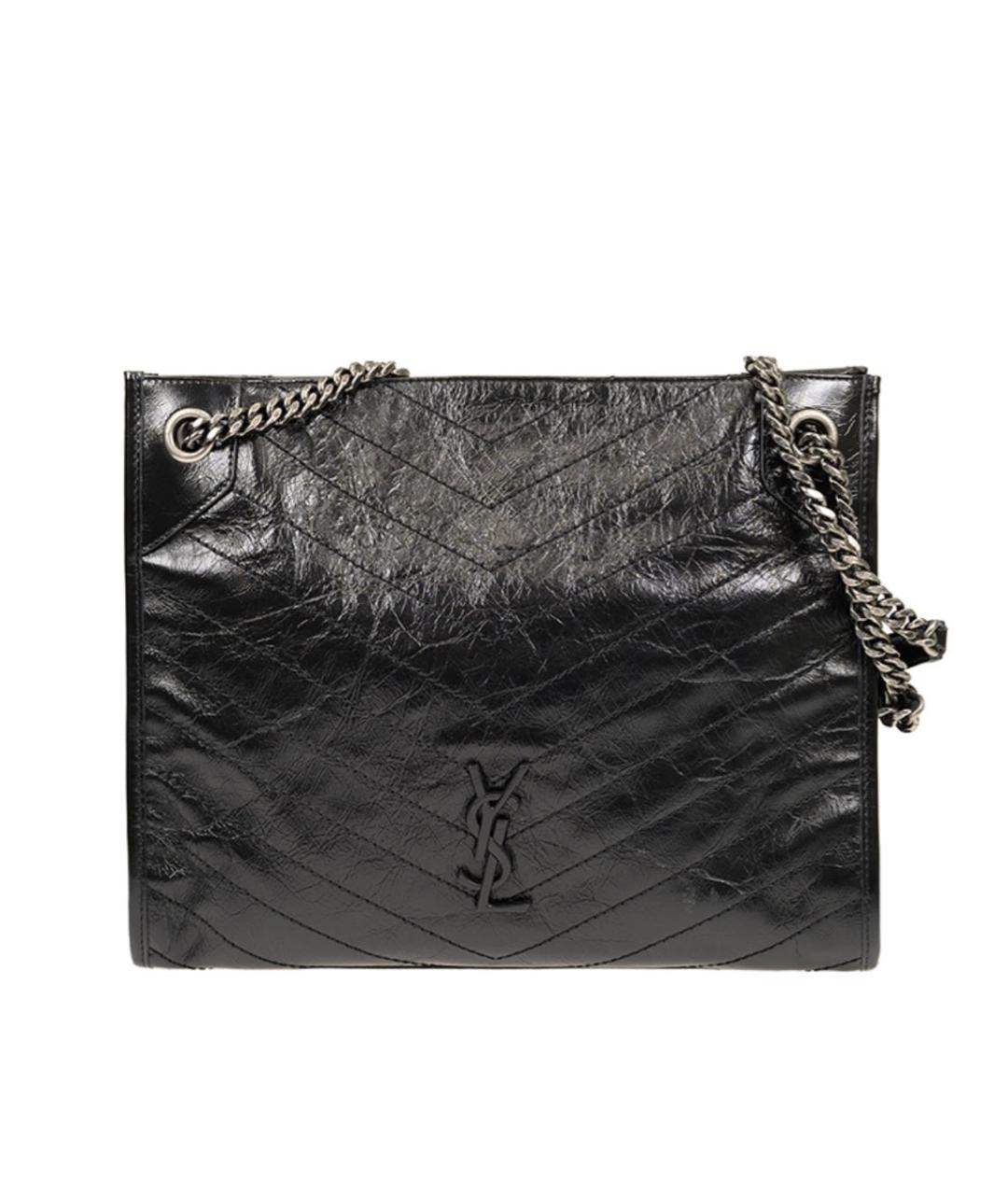 SAINT LAURENT Черная сумка тоут, фото 1