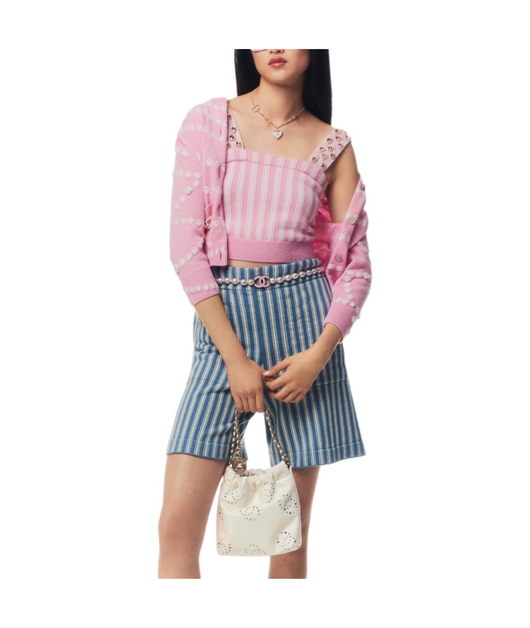 CHANEL Розовый кардиган, фото 4