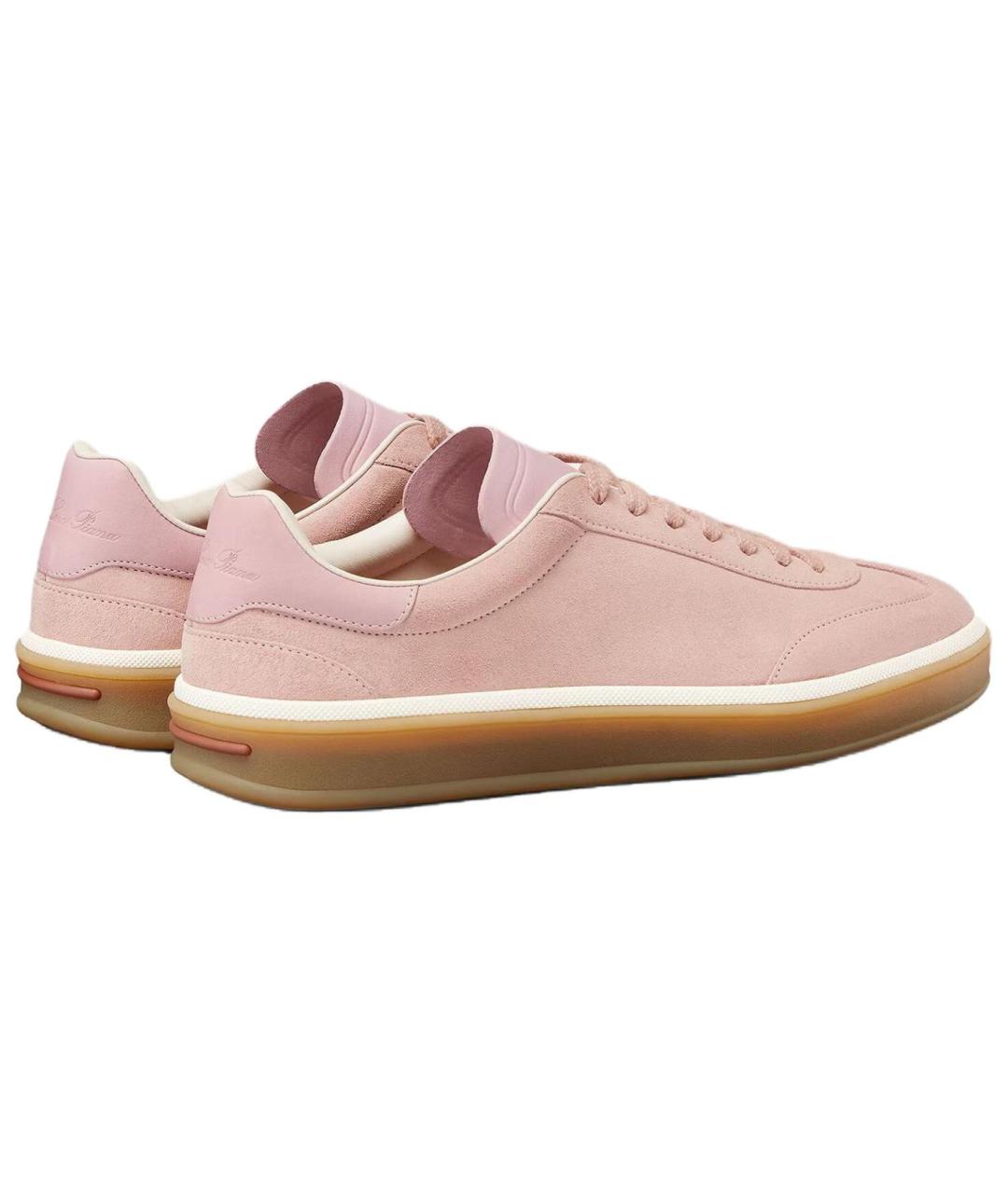 LORO PIANA Розовые кеды, фото 4