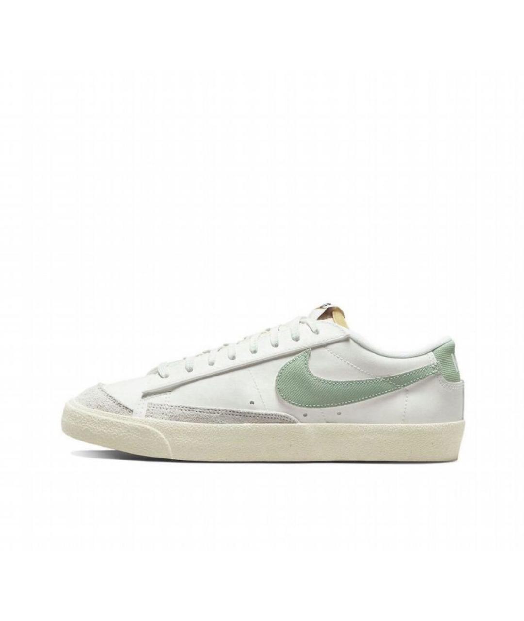 NIKE Белые текстильные низкие кроссовки / кеды, фото 1