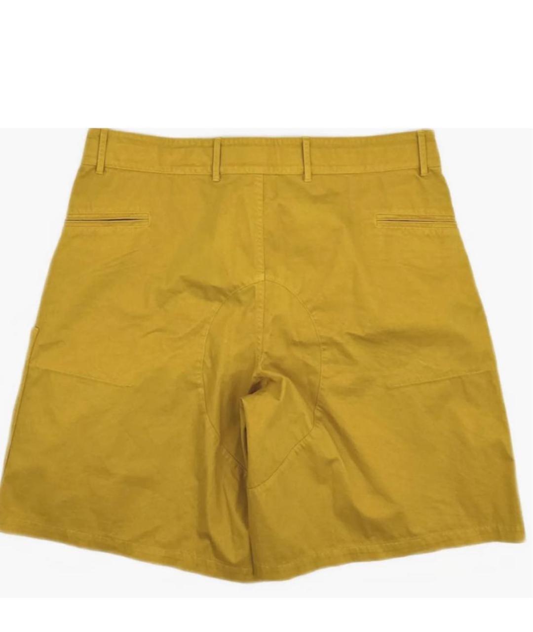 STONE ISLAND Желтые хлопковые шорты, фото 5