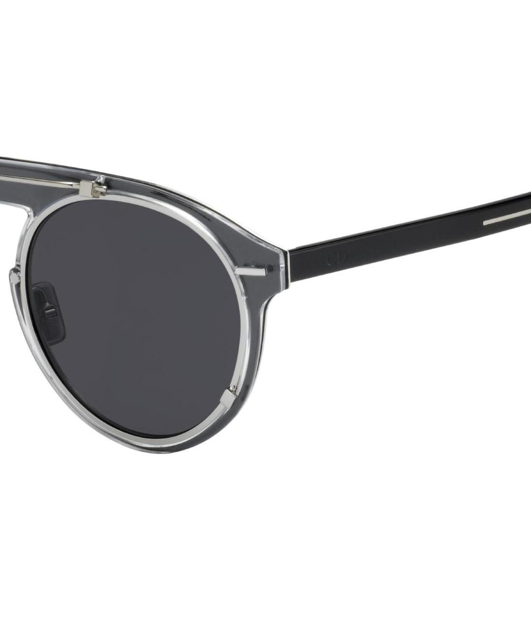 DIOR HOMME Черные металлические солнцезащитные очки, фото 3