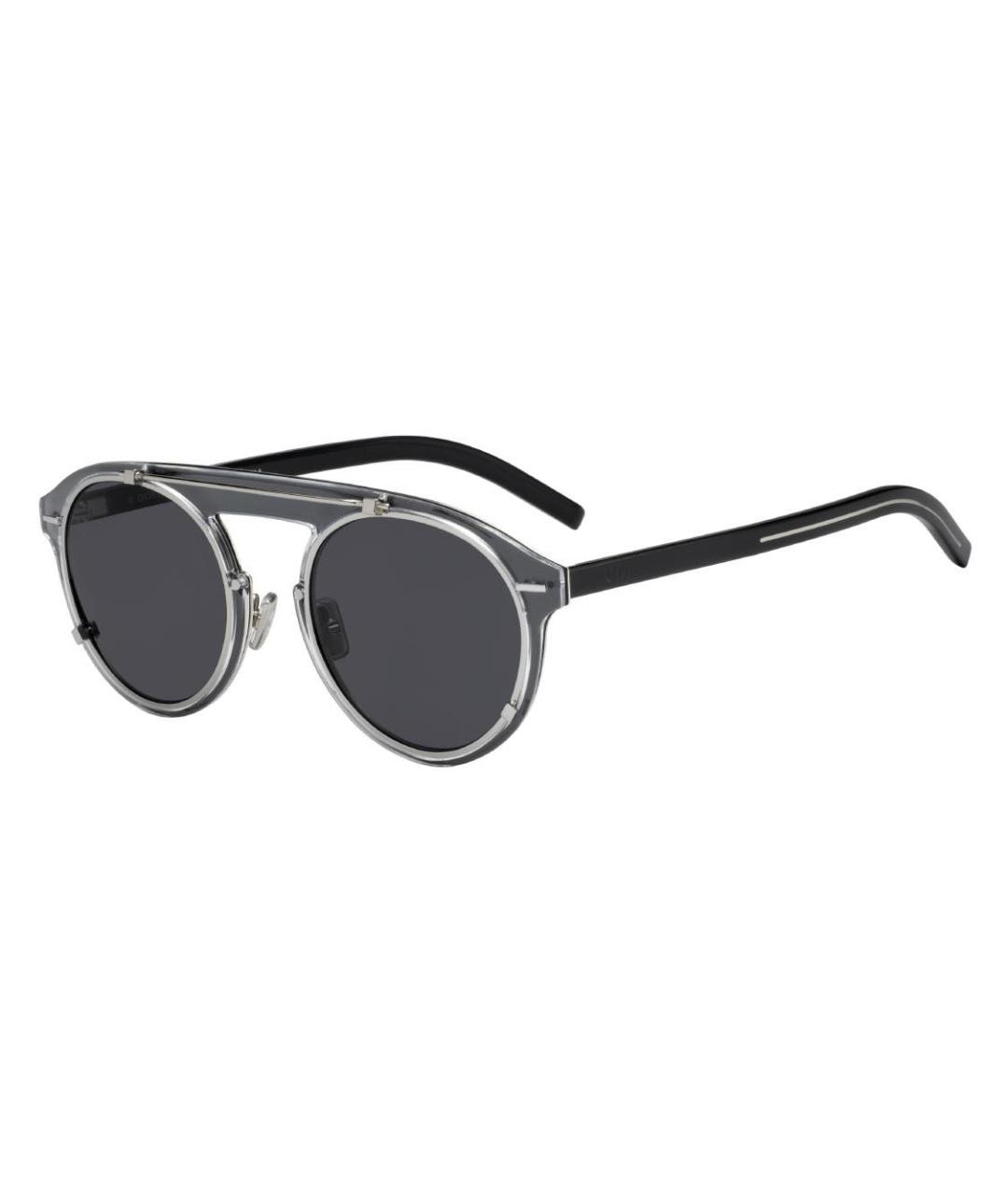 DIOR HOMME Черные металлические солнцезащитные очки, фото 2
