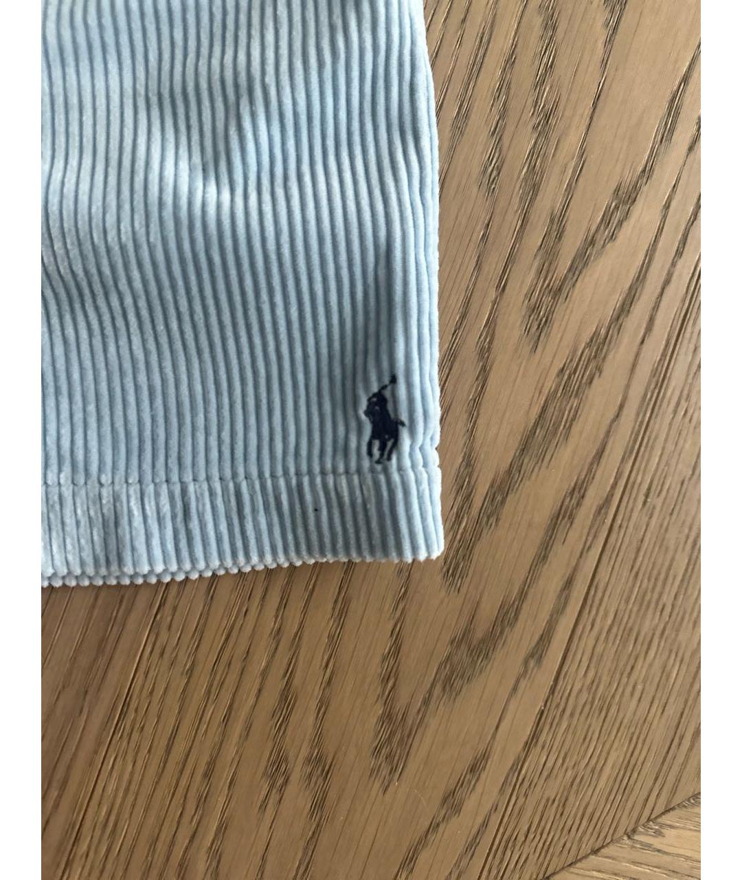 POLO RALPH LAUREN Голубые хлопковые брюки и шорты, фото 3
