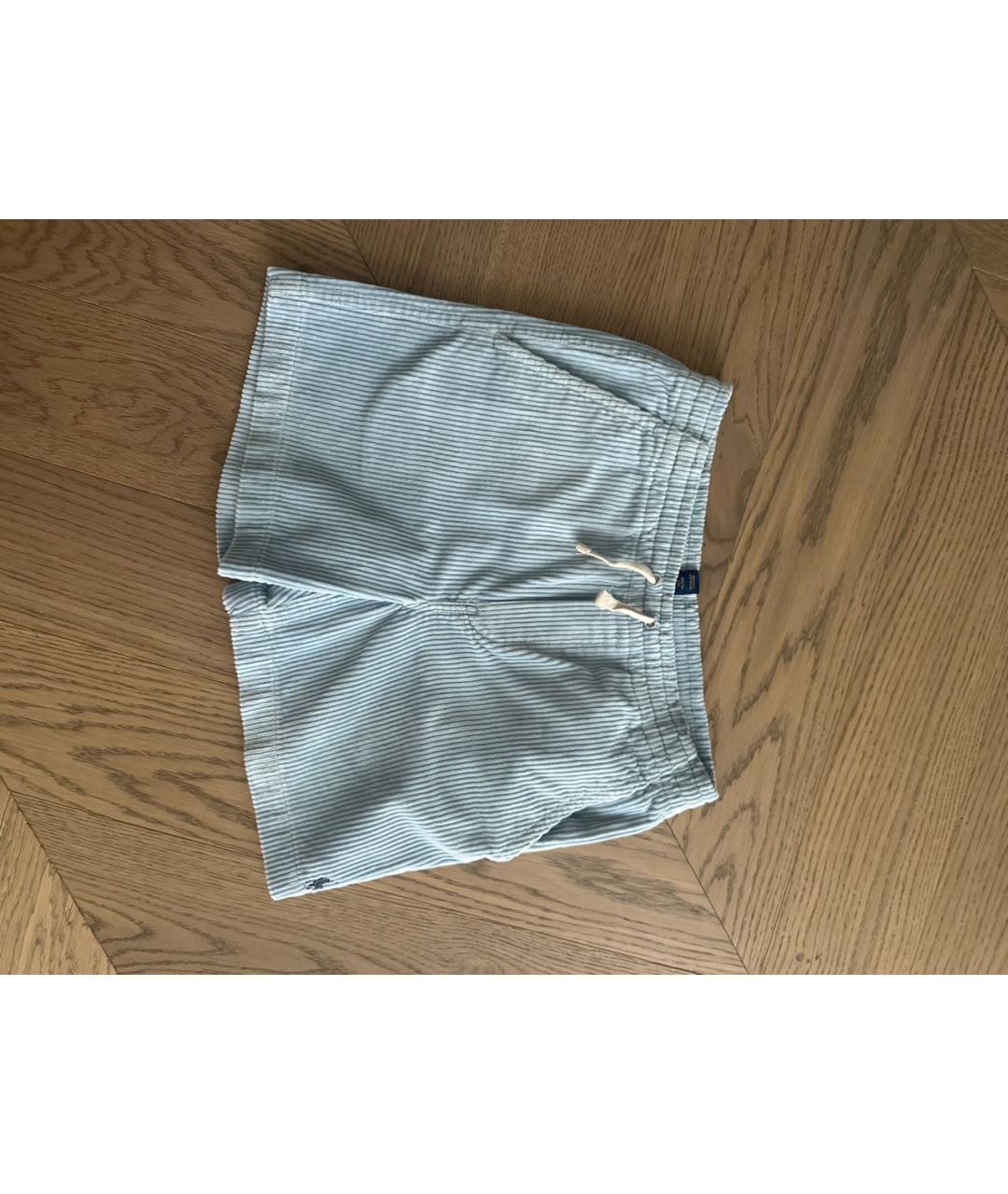 POLO RALPH LAUREN Голубые хлопковые брюки и шорты, фото 4