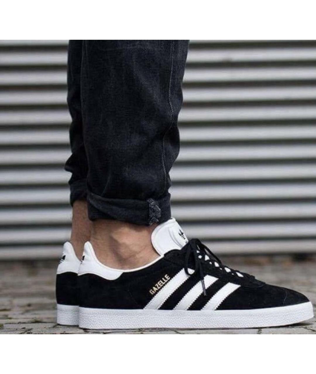 ADIDAS Черные замшевые низкие кроссовки / кеды, фото 6