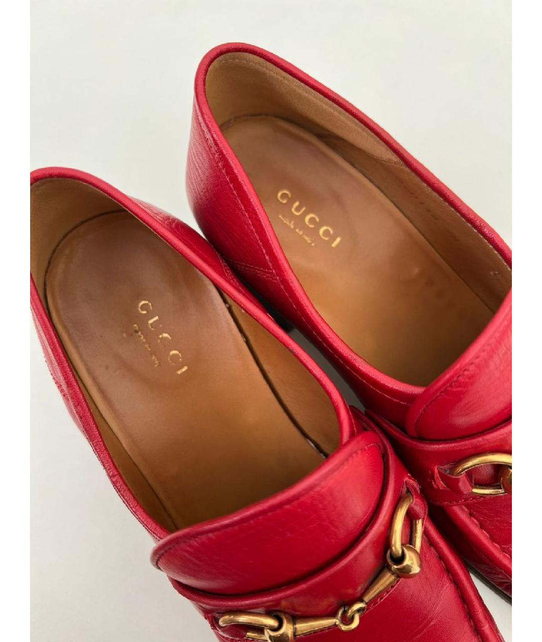 GUCCI Бордовые замшевые лоферы, фото 3