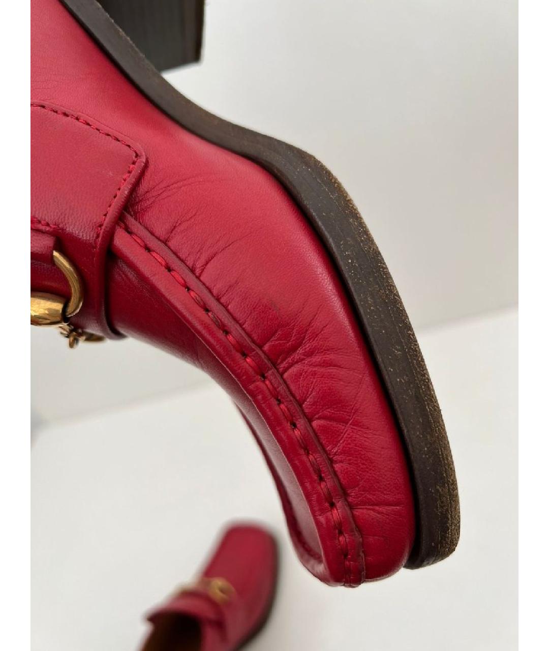 GUCCI Бордовые замшевые лоферы, фото 9