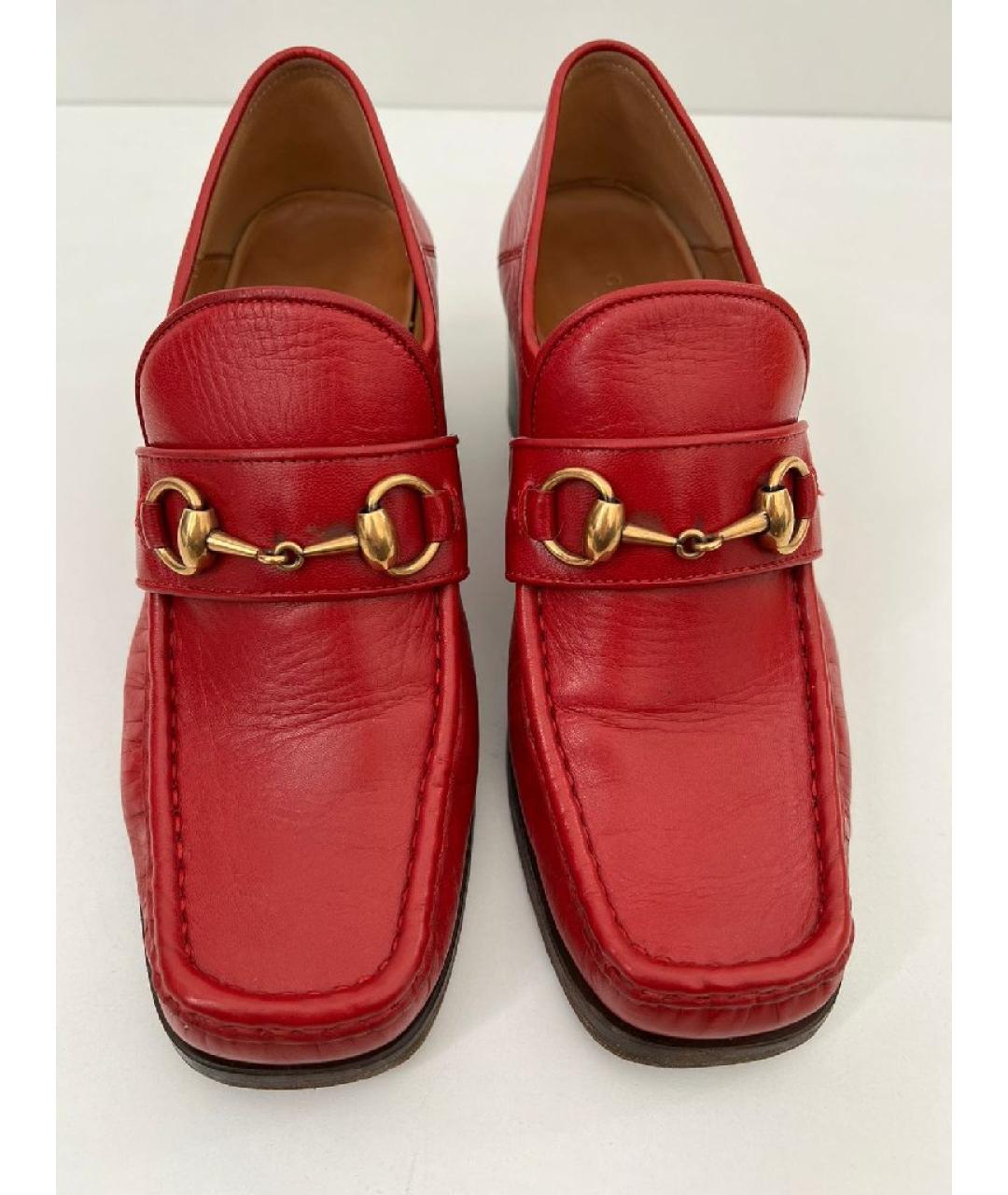 GUCCI Бордовые замшевые лоферы, фото 2