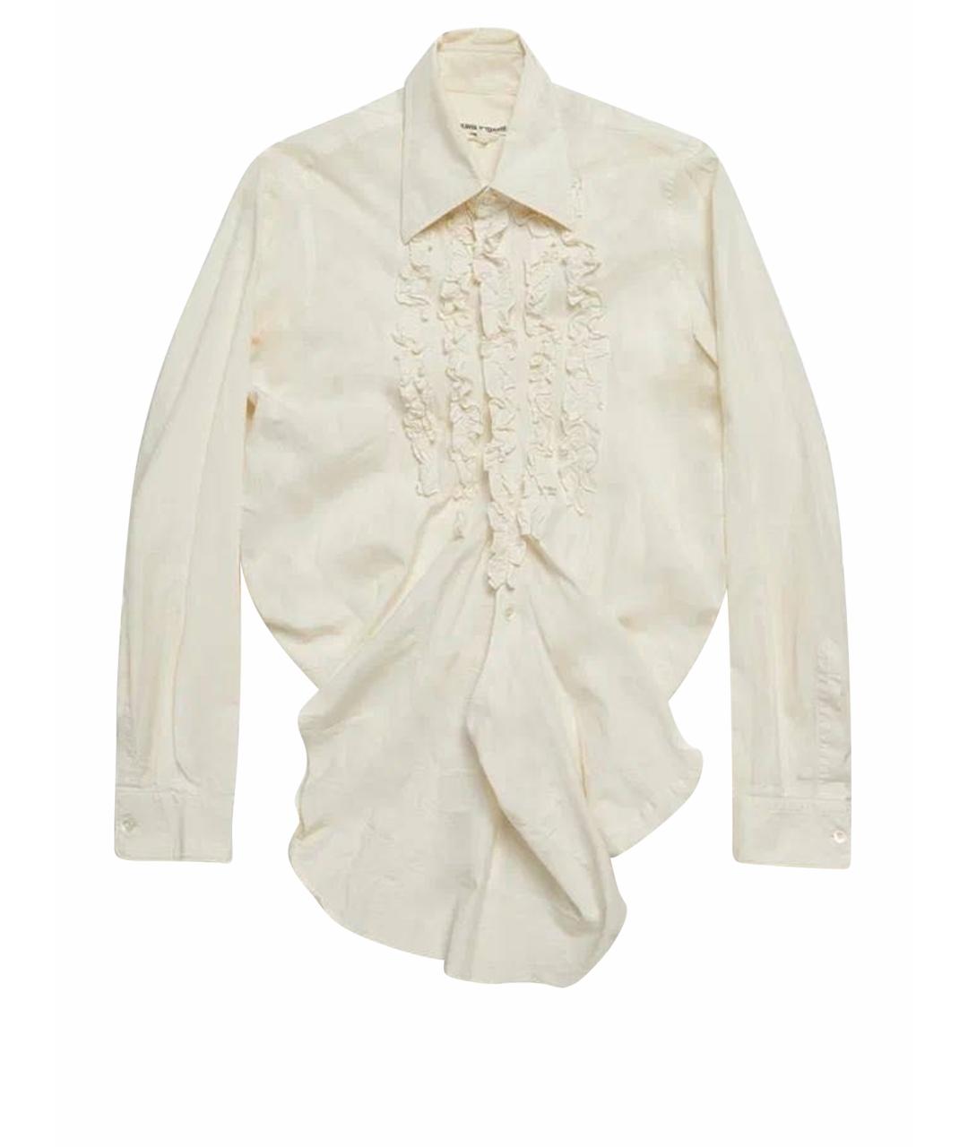 JUNYA WATANABE COMME DES GARÇONS Бежевая хлопковая рубашка, фото 1