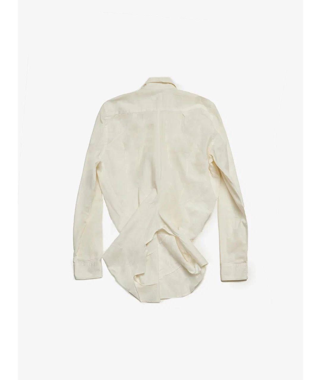 JUNYA WATANABE COMME DES GARÇONS Бежевая хлопковая рубашка, фото 2