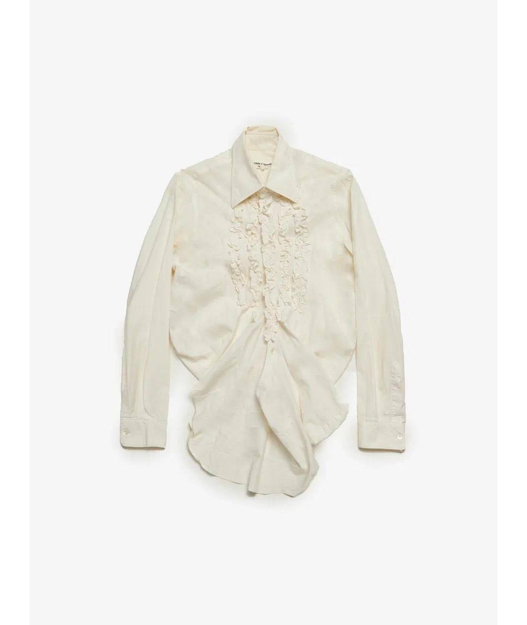 JUNYA WATANABE COMME DES GARÇONS Бежевая хлопковая рубашка, фото 4