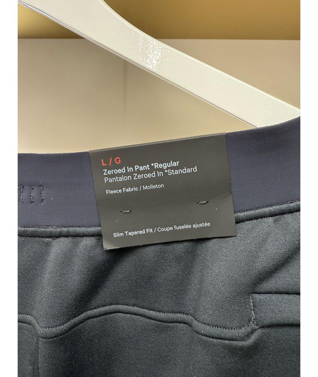 Lululemon Темно-синие полиэстеровые повседневные брюки, фото 3
