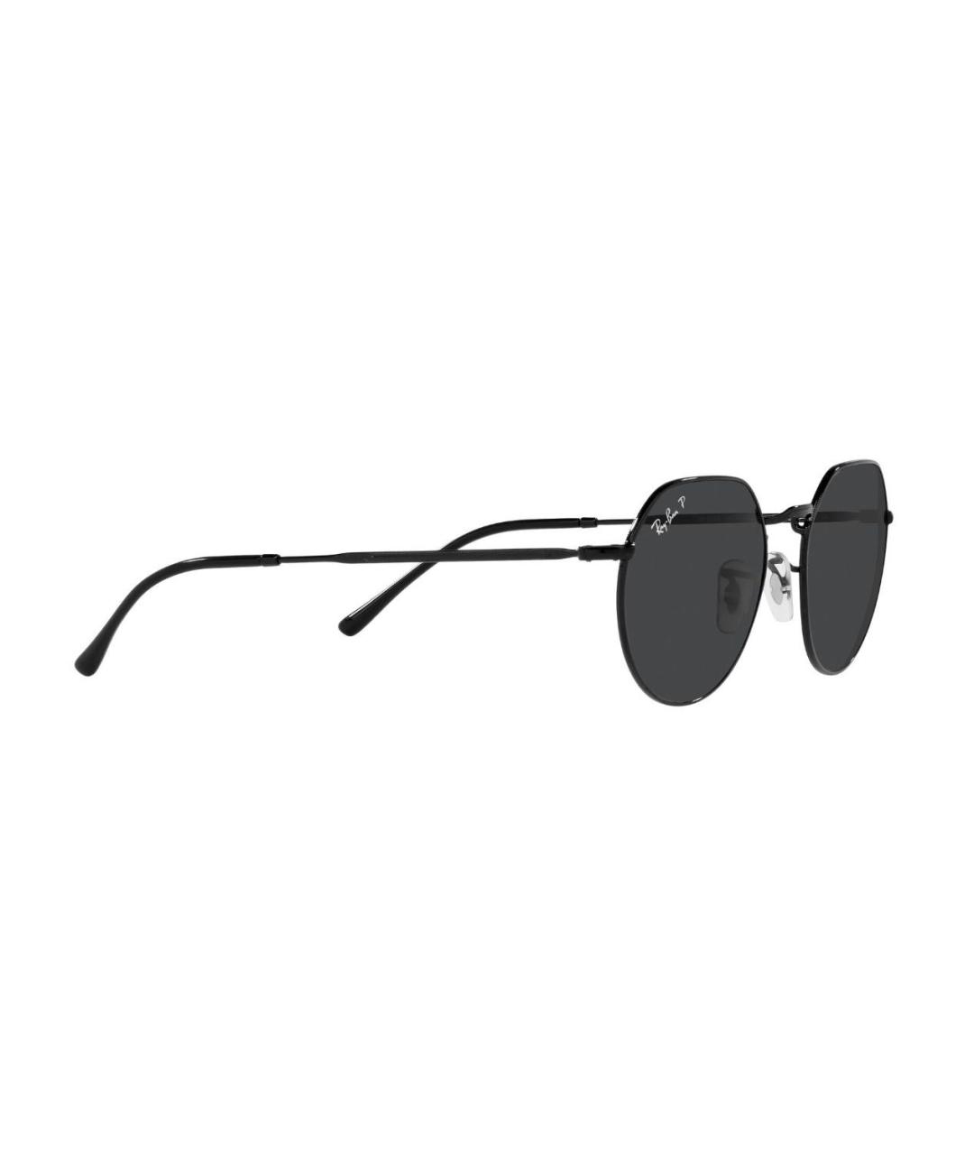 RAY BAN Черные металлические солнцезащитные очки, фото 2