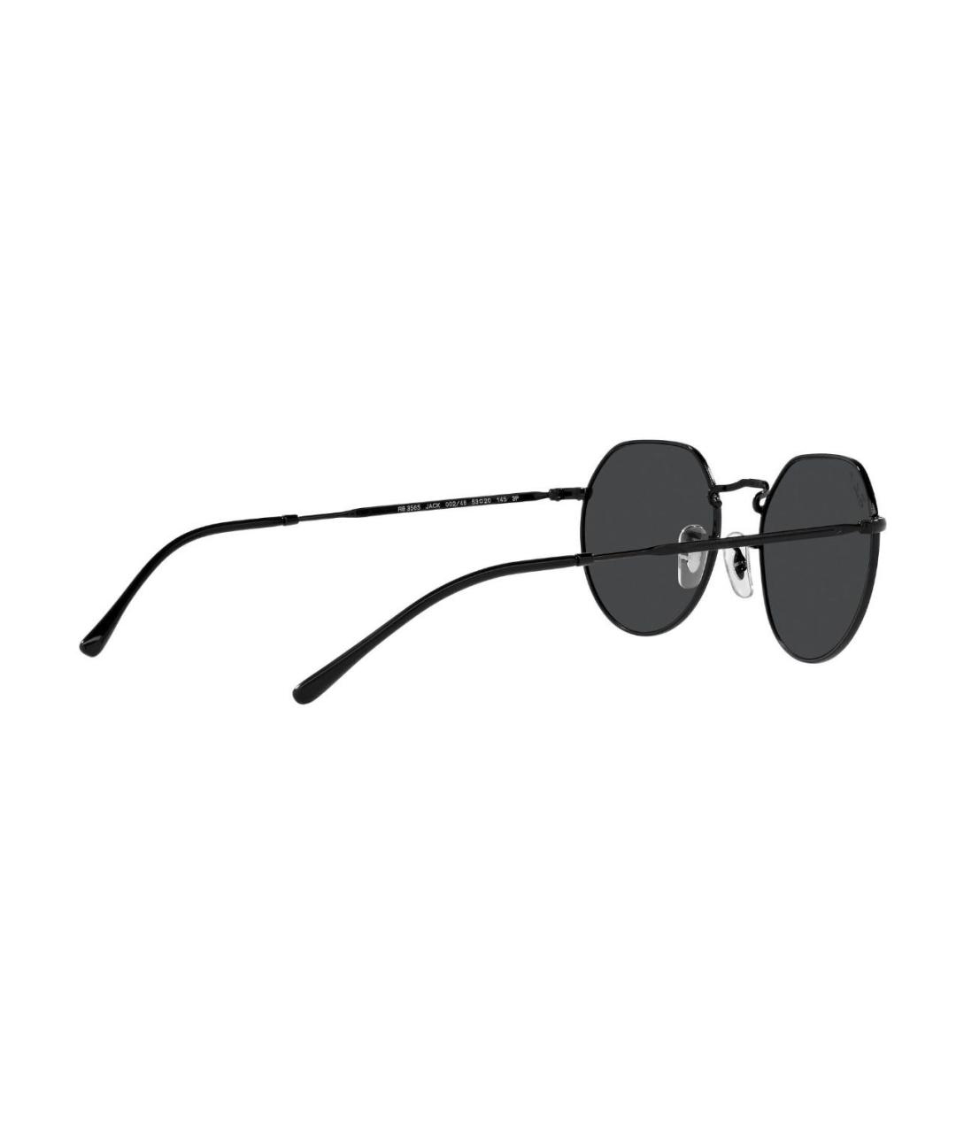 RAY BAN Черные металлические солнцезащитные очки, фото 4