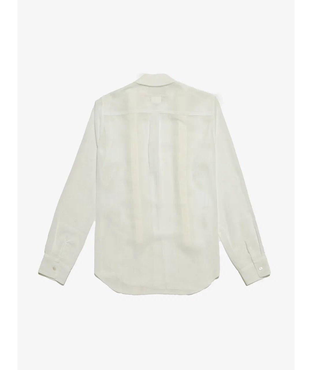 COMME DES GARÇONS Белая шелковая рубашка, фото 2