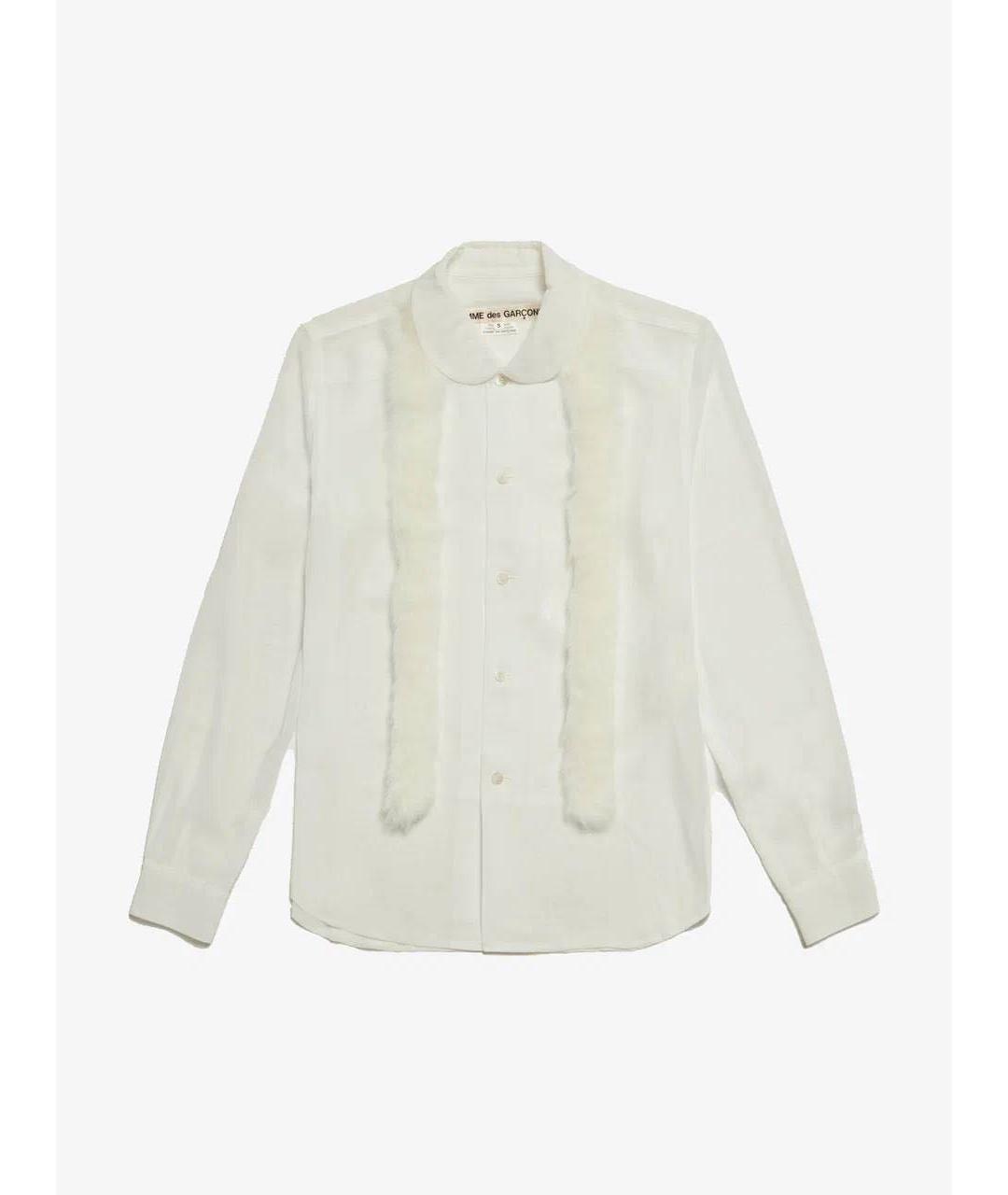 COMME DES GARÇONS Белая шелковая рубашка, фото 4