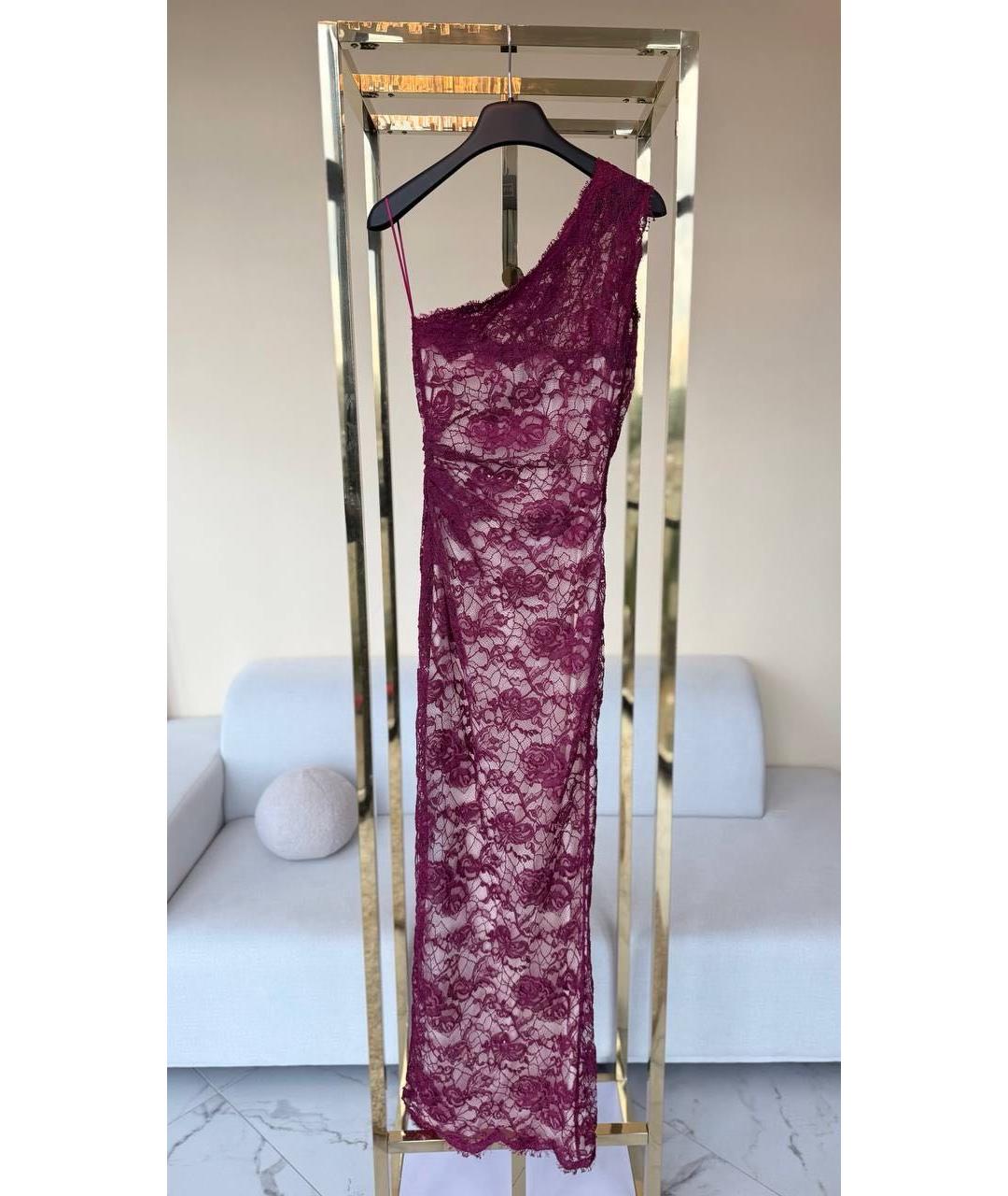 EMILIO PUCCI Бордовое вискозное вечернее платье, фото 9