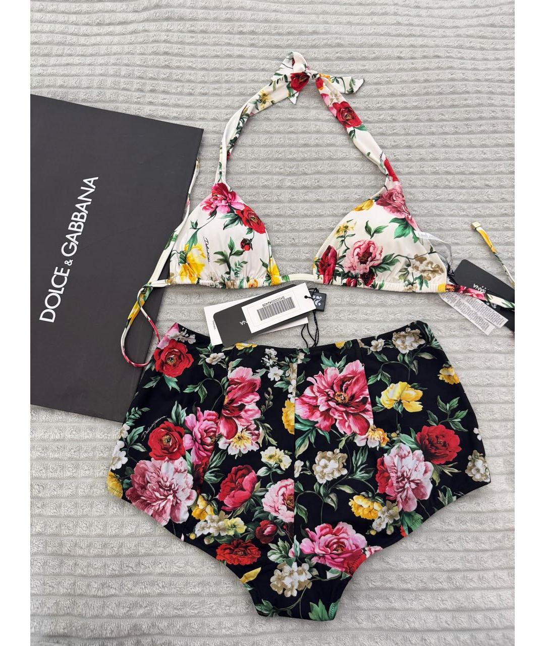 DOLCE&GABBANA Мульти полиамидовый купальник, фото 7