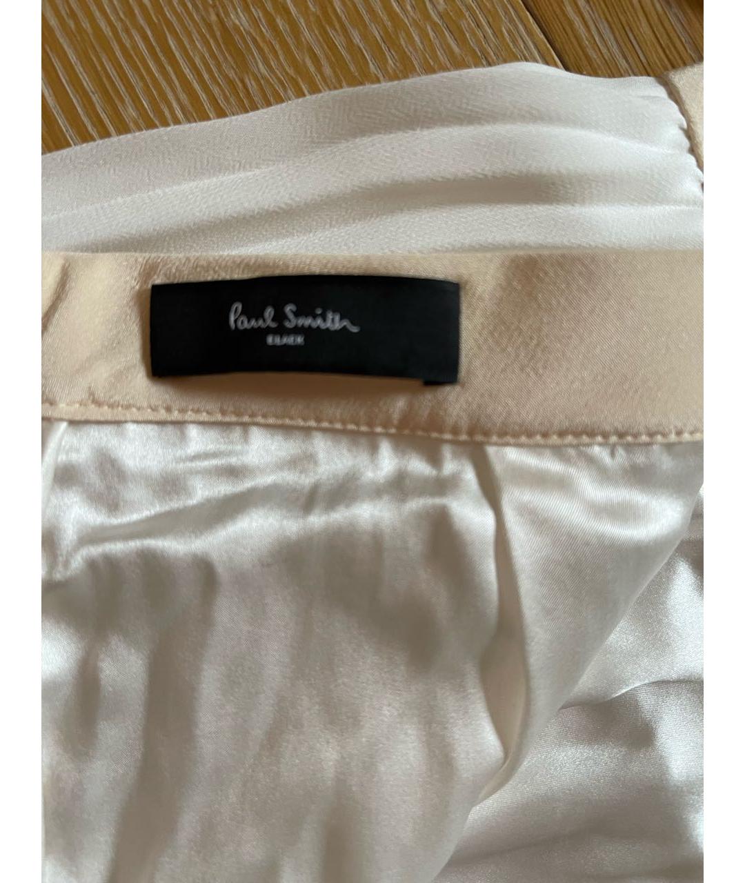 PAUL SMITH Белая полиэстеровая юбка миди, фото 3
