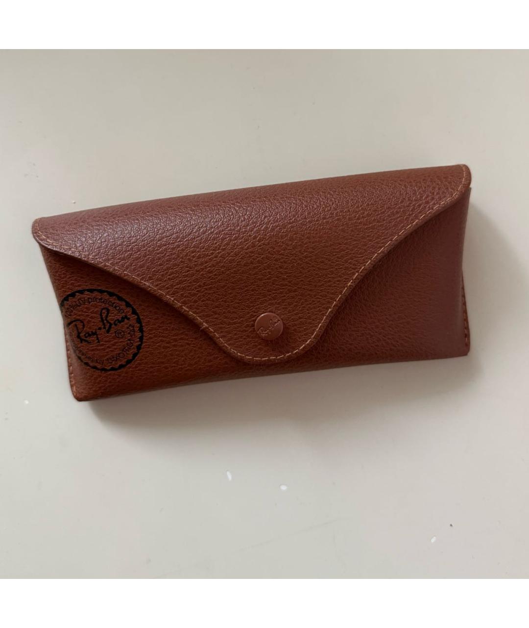RAY BAN Зеленые металлические солнцезащитные очки, фото 4