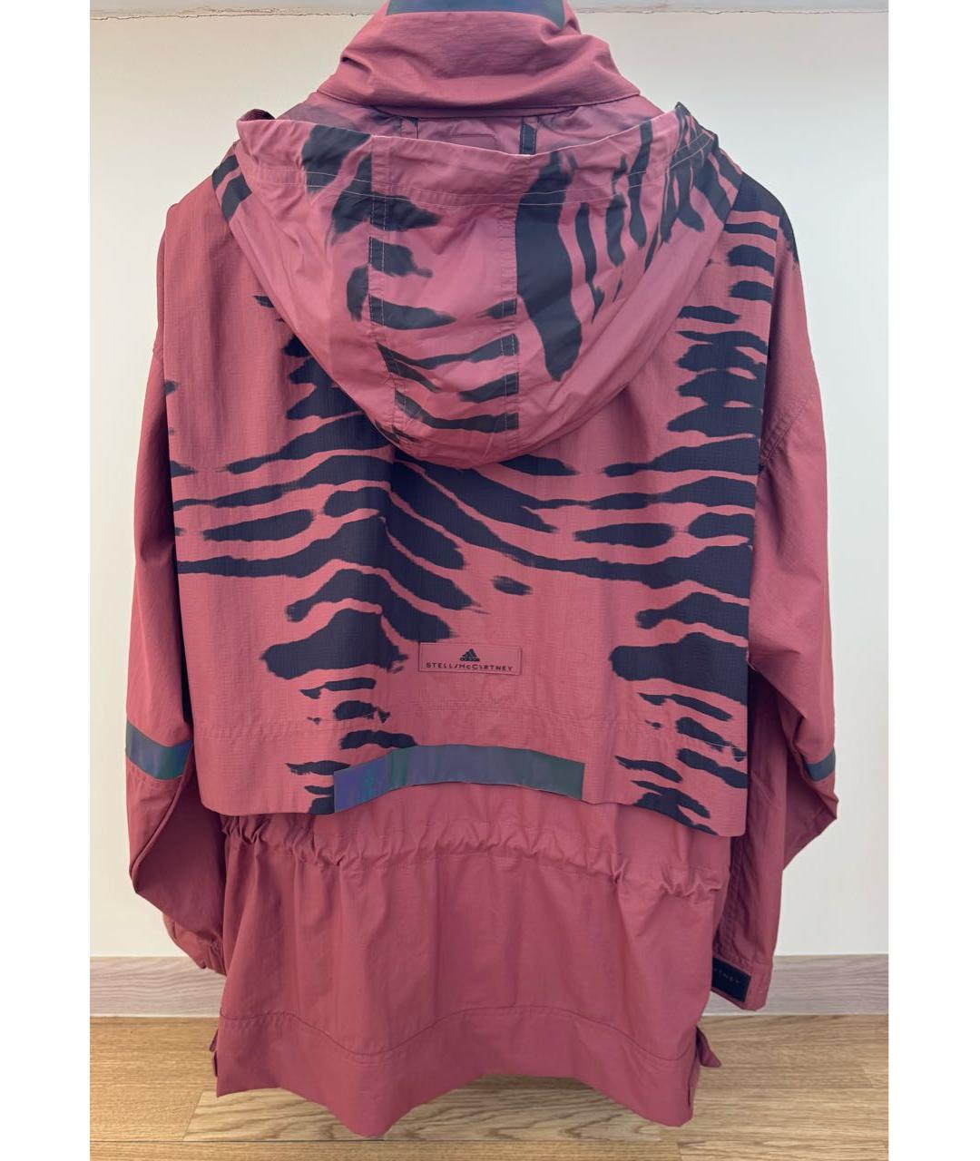 ADIDAS BY STELLA MCCARTNEY Бордовая полиэстеровая спортивная куртка, фото 2