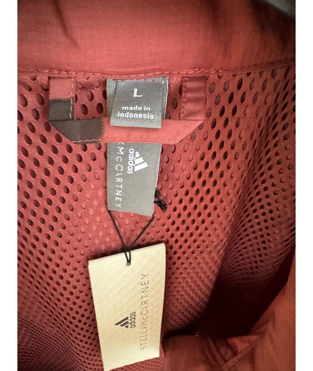 ADIDAS BY STELLA MCCARTNEY Бордовая полиэстеровая спортивная куртка, фото 4
