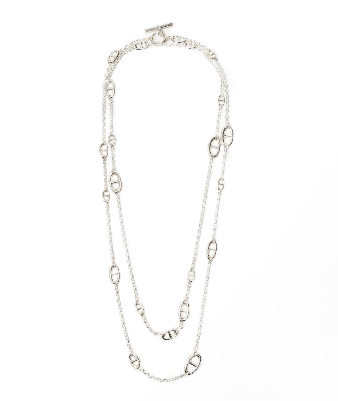 HERMES Серебряное серебряное колье, фото 1