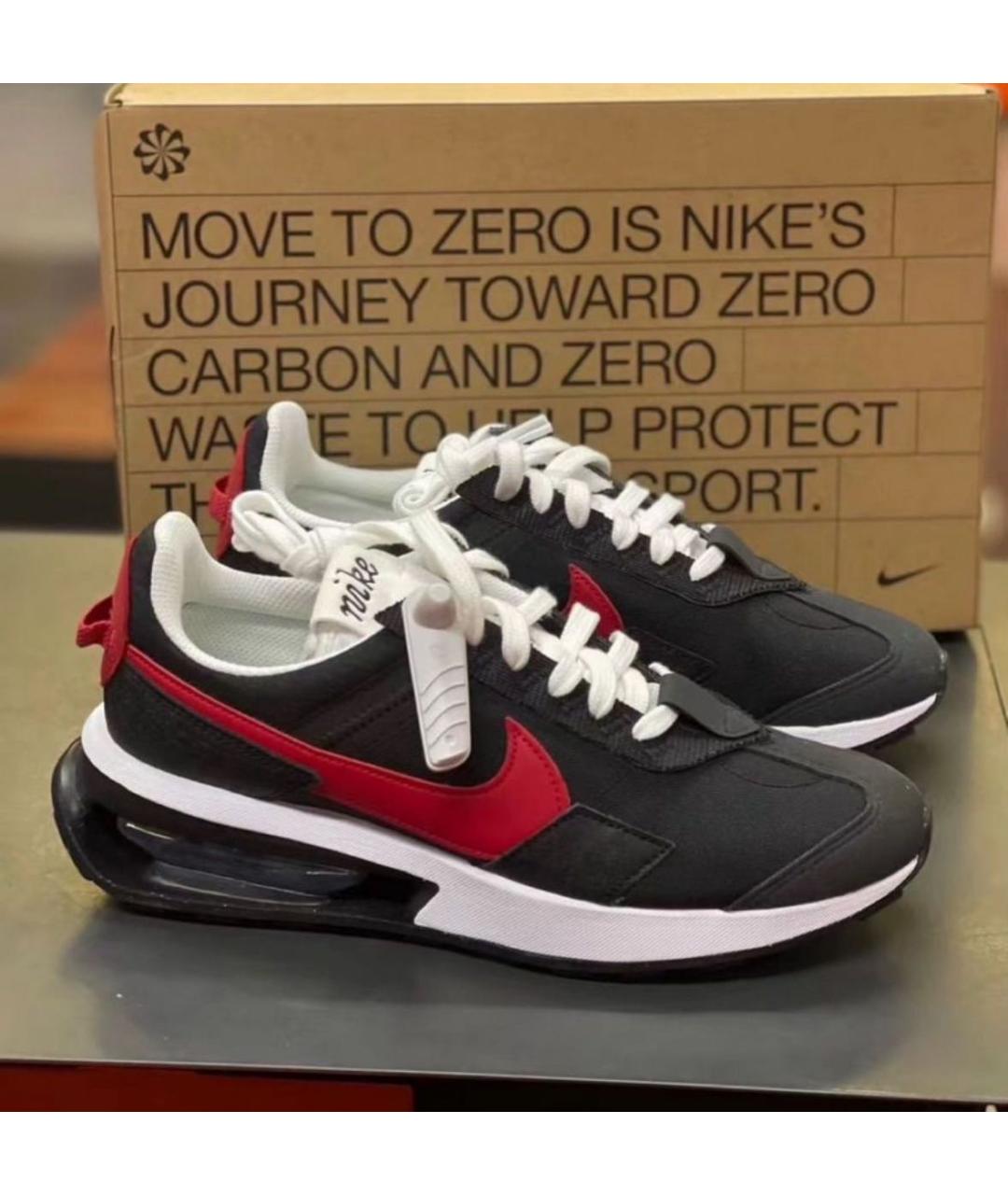 NIKE Черные текстильные низкие кроссовки / кеды, фото 6