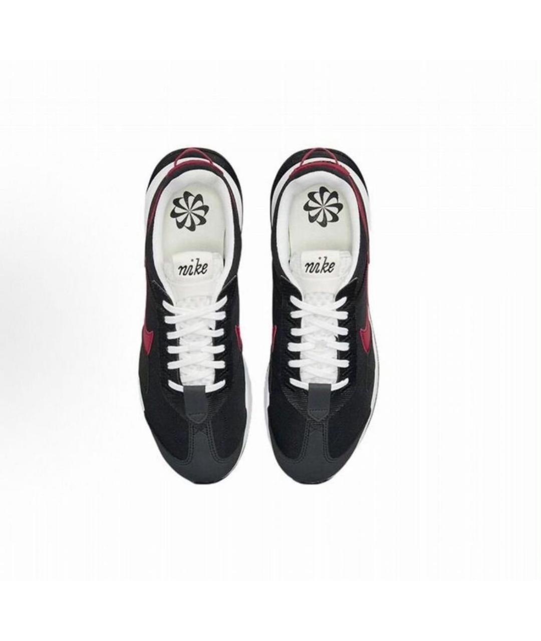 NIKE Черные текстильные низкие кроссовки / кеды, фото 3