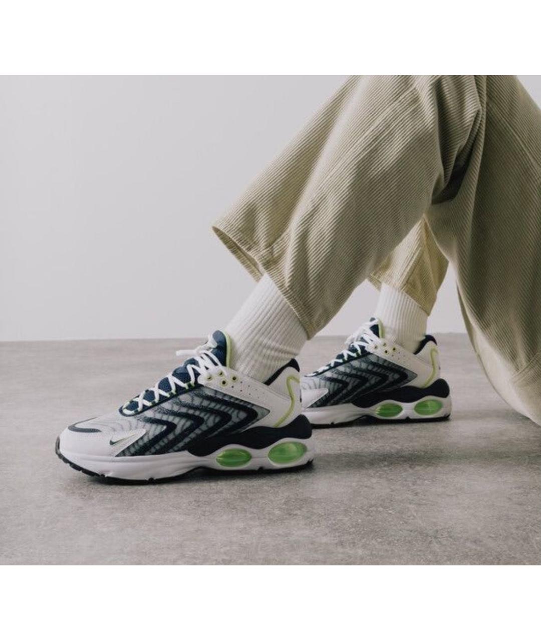 NIKE Белые текстильные низкие кроссовки / кеды, фото 8