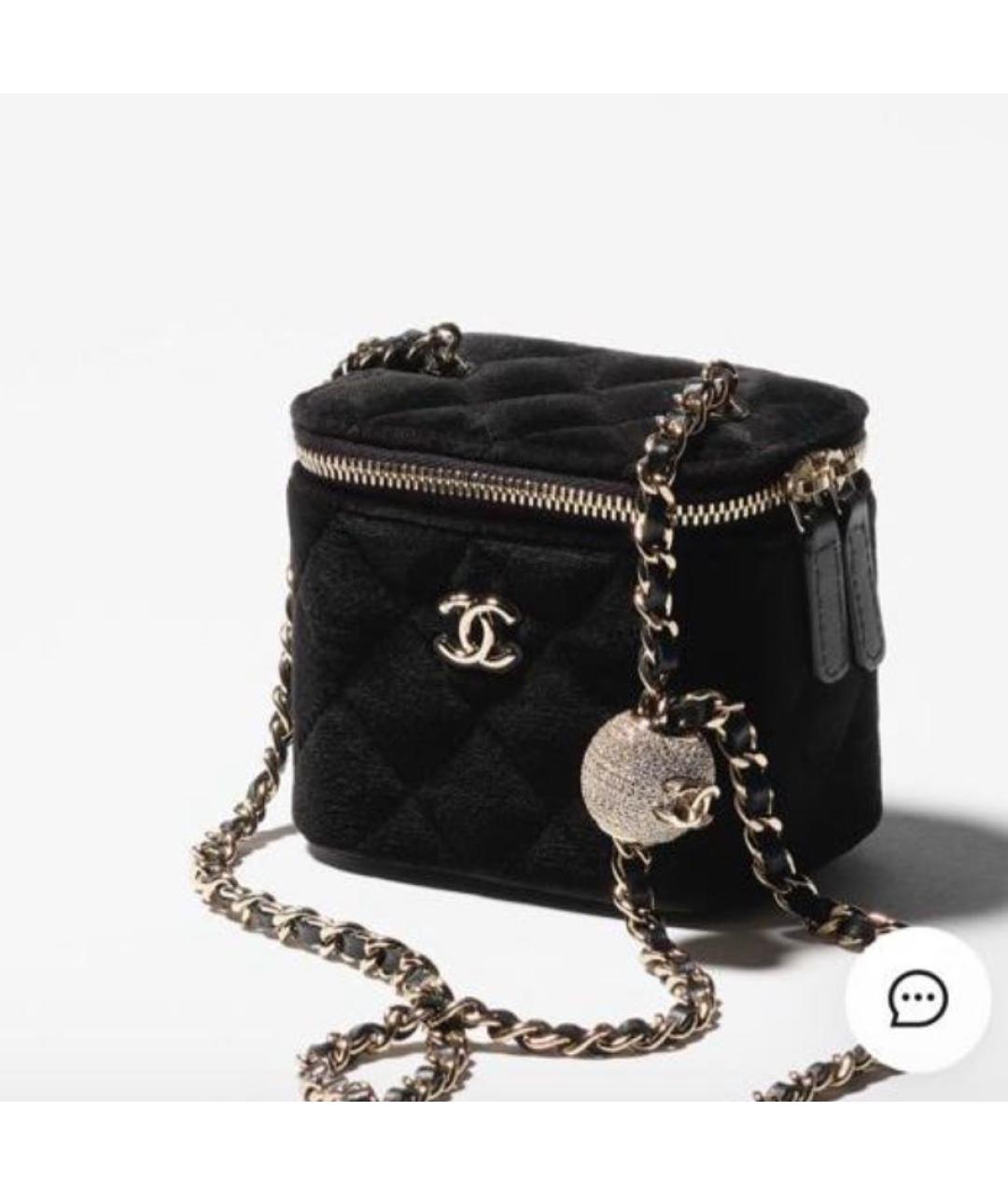 CHANEL Черная замшевая сумка через плечо, фото 2
