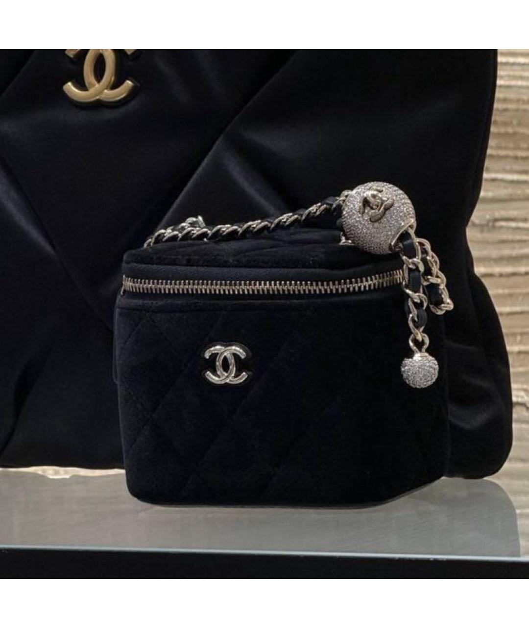CHANEL Черная замшевая сумка через плечо, фото 3