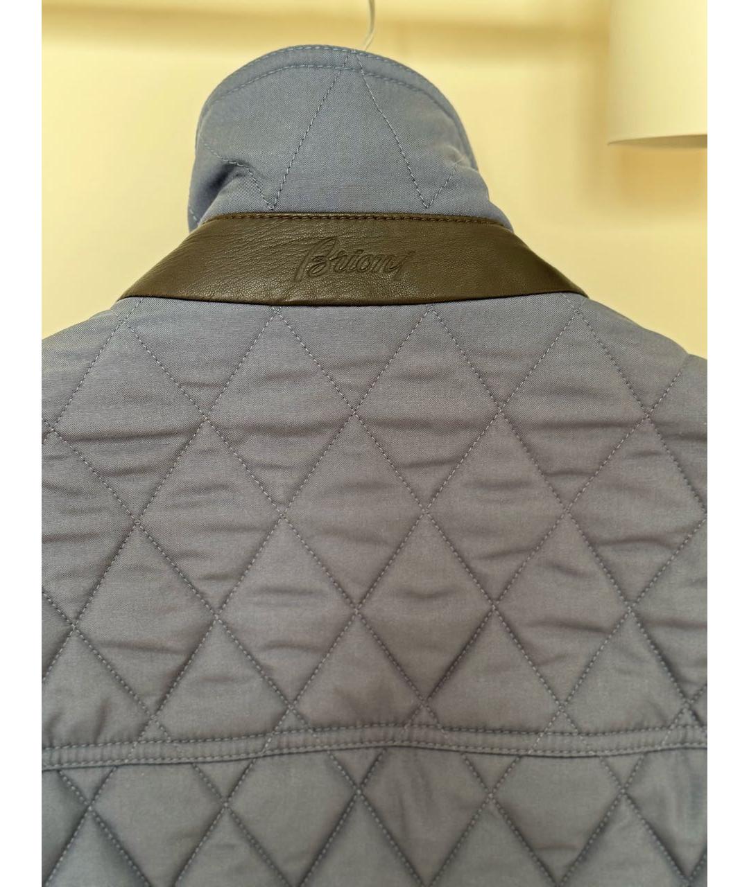 BRIONI Синяя шелковая куртка, фото 3