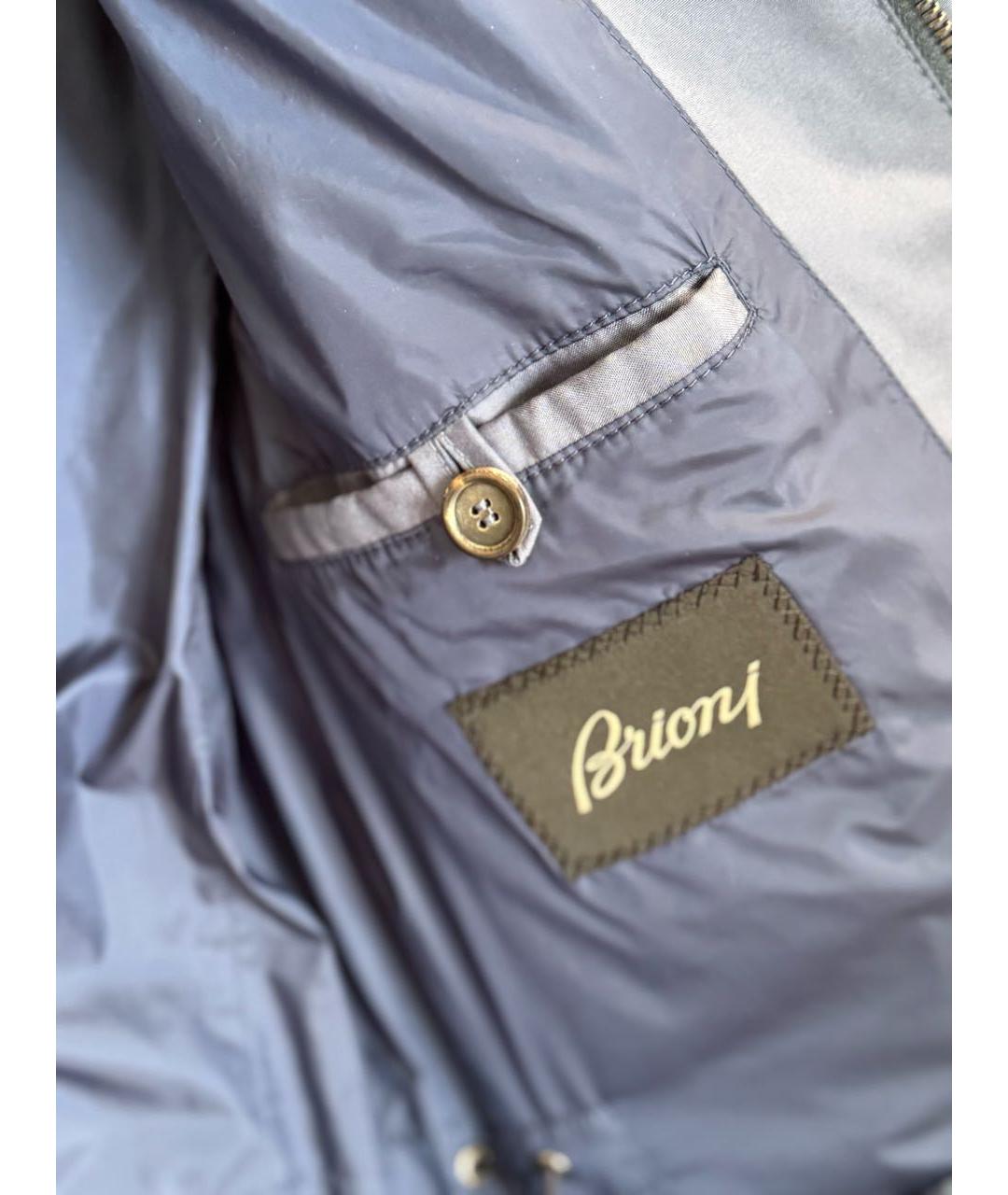 BRIONI Синяя шелковая куртка, фото 7