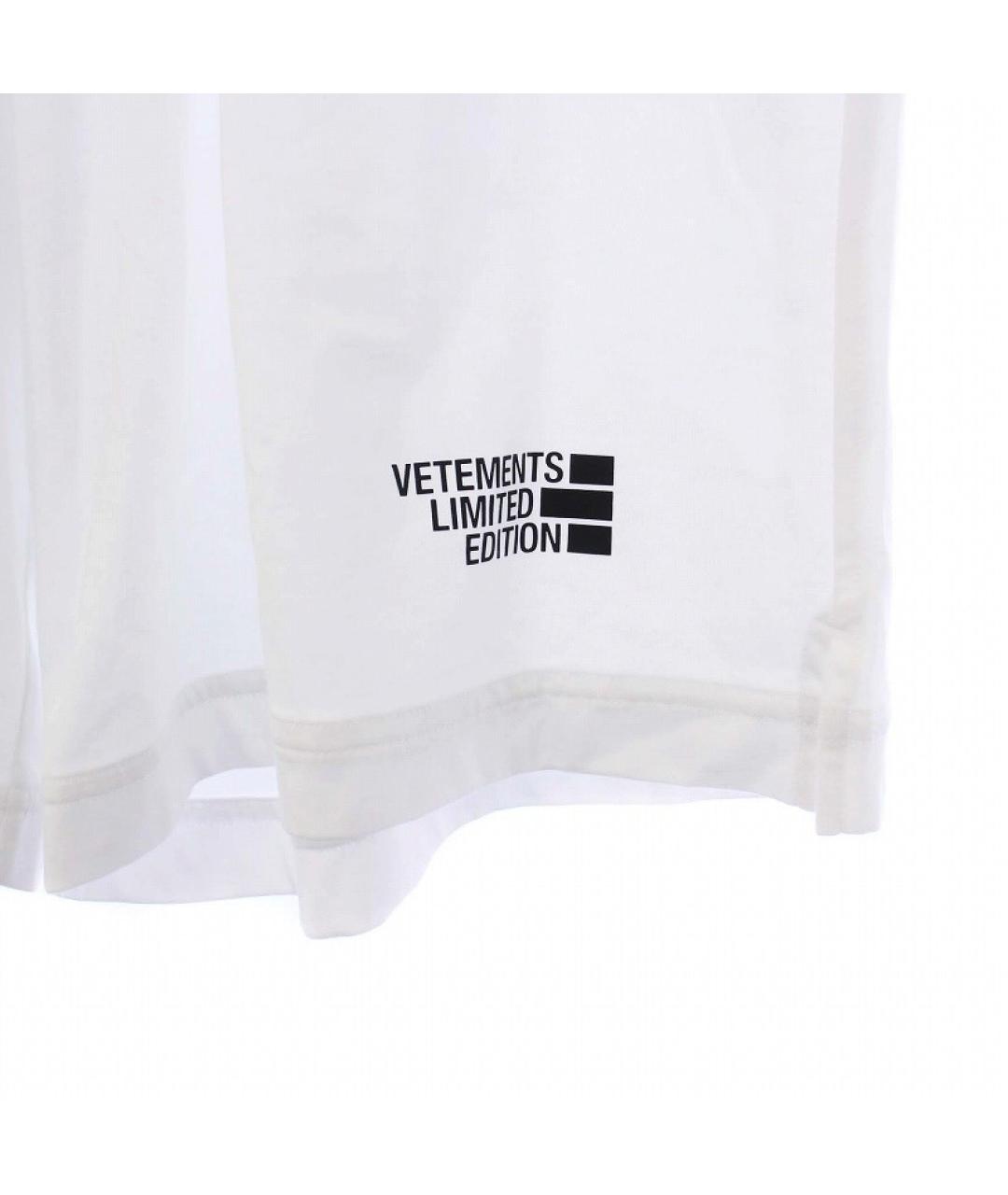 VETEMENTS Белые хлопковые шорты, фото 3