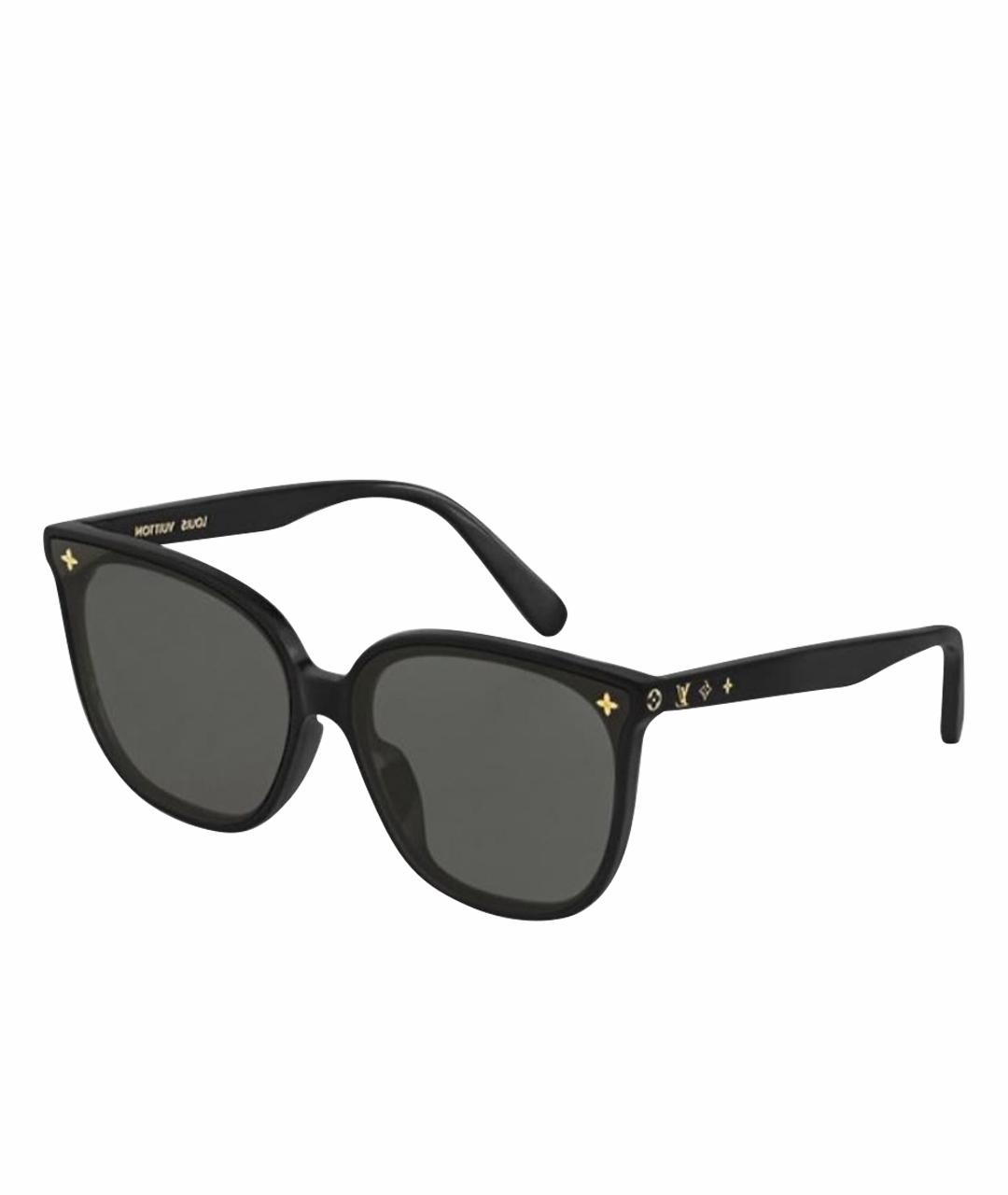 LOUIS VUITTON Черные пластиковые солнцезащитные очки, фото 1