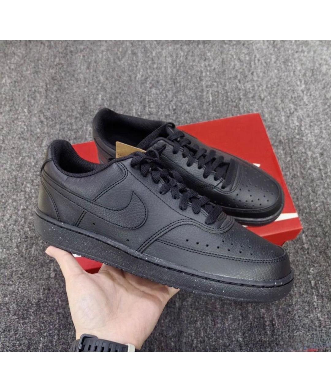 NIKE Черные низкие кроссовки / кеды, фото 6
