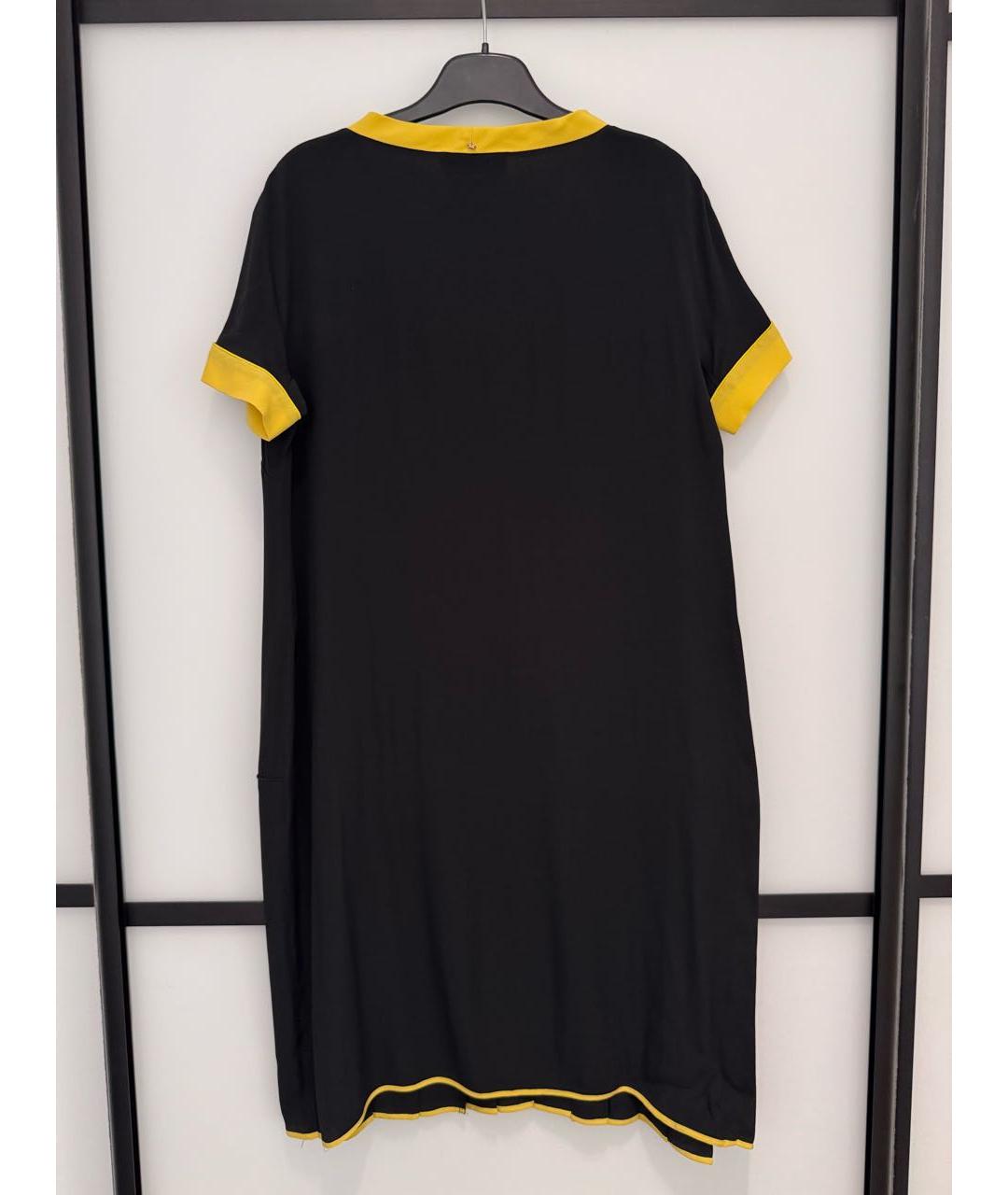 SPORTMAX Черное полиэстеровое платье, фото 2