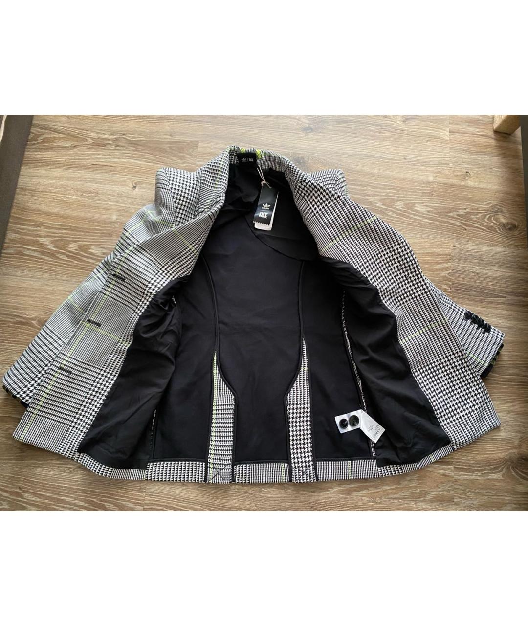 ADIDAS Черный хлопко-эластановый жакет/пиджак, фото 7