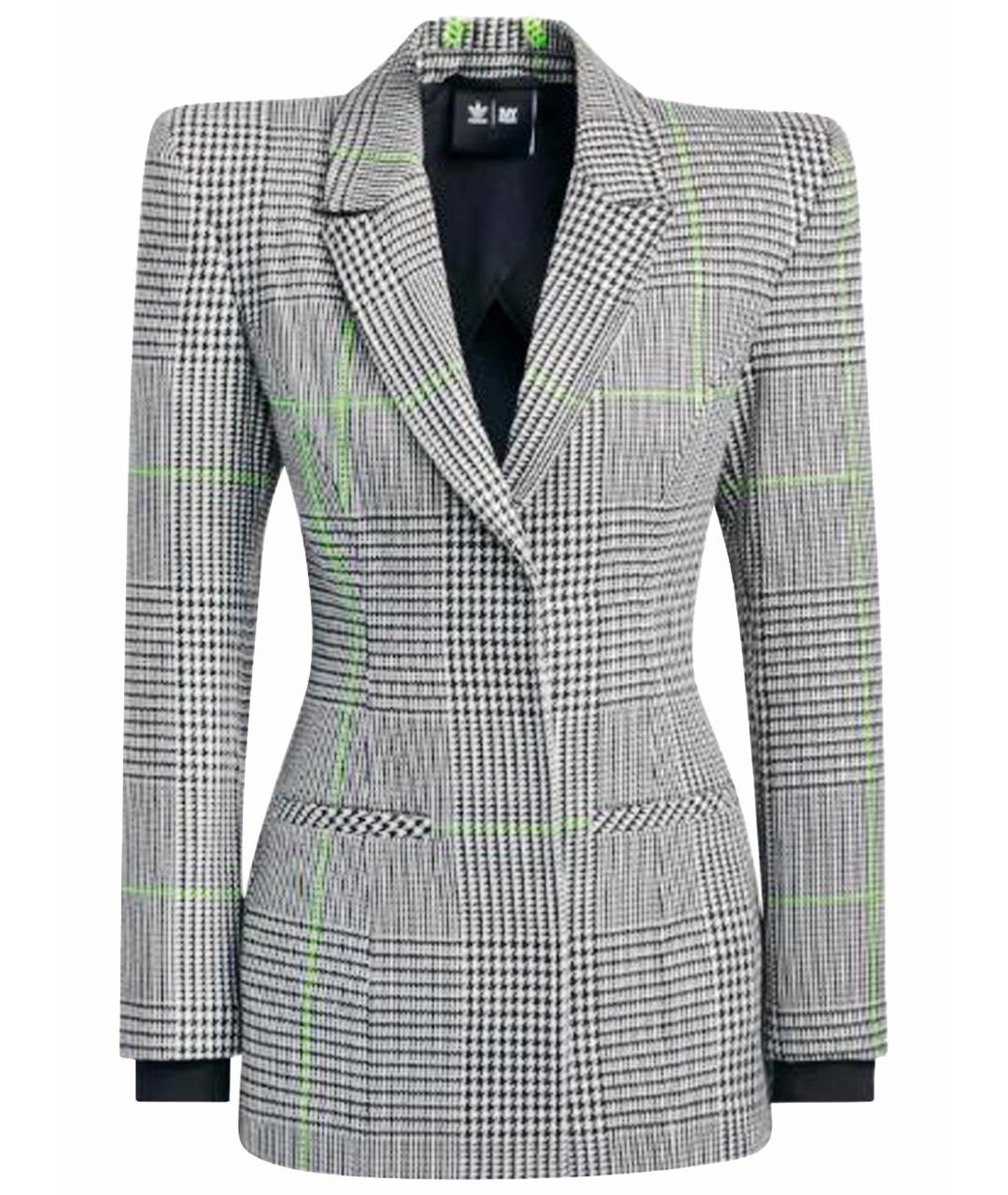 ADIDAS Черный хлопко-эластановый жакет/пиджак, фото 1