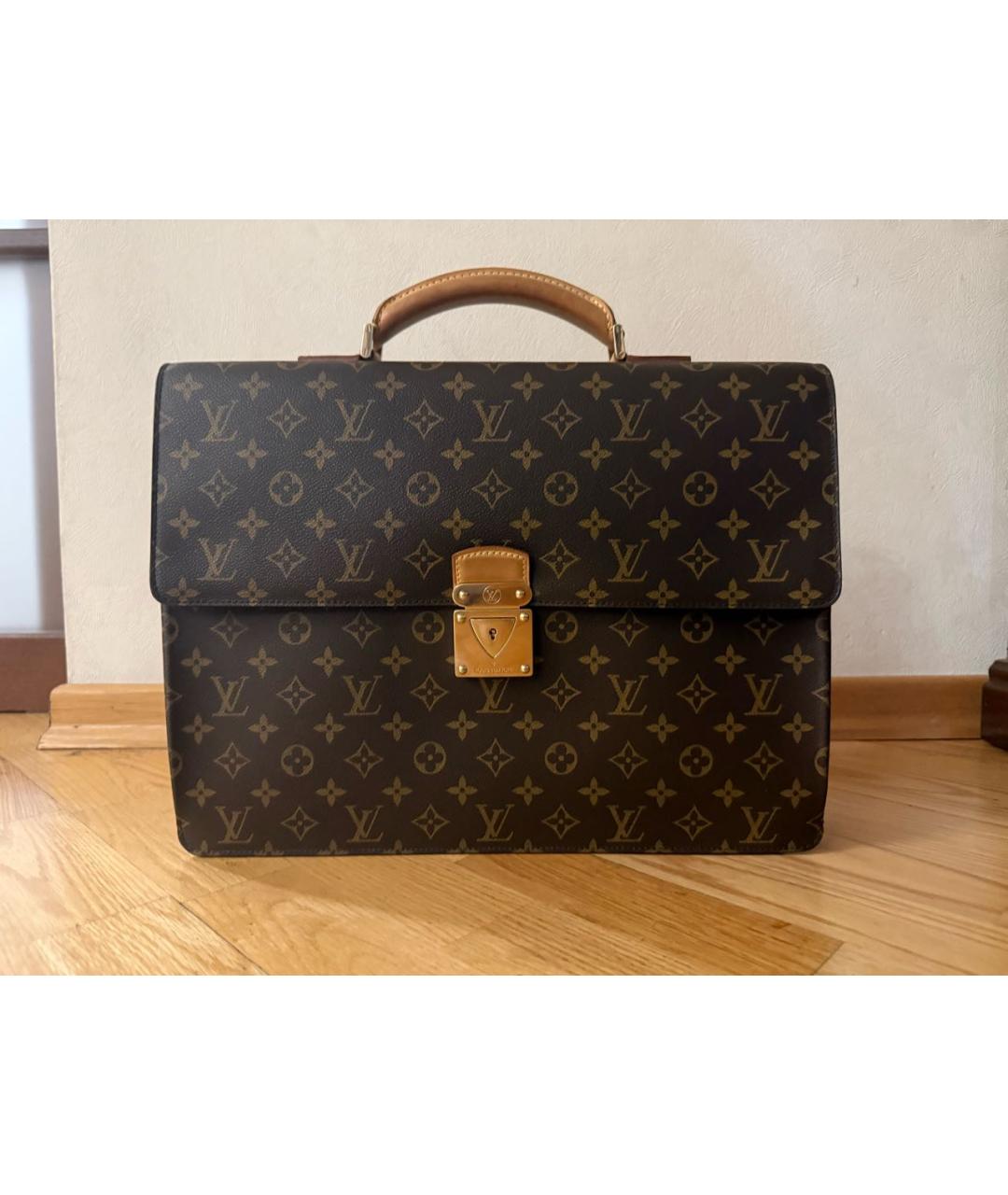 LOUIS VUITTON Коричневый портфель, фото 4