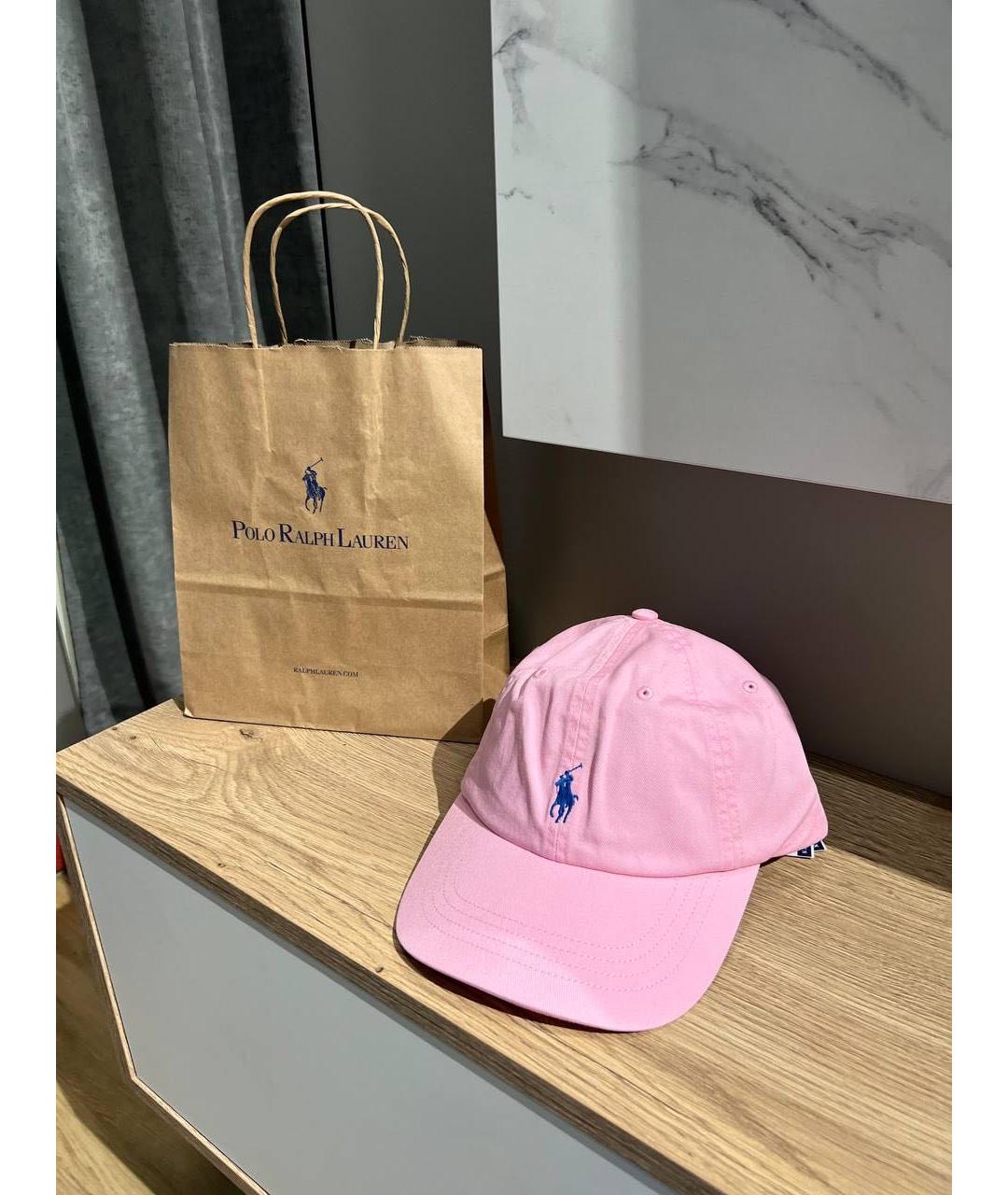 POLO RALPH LAUREN Розовая хлопковая кепка, фото 6