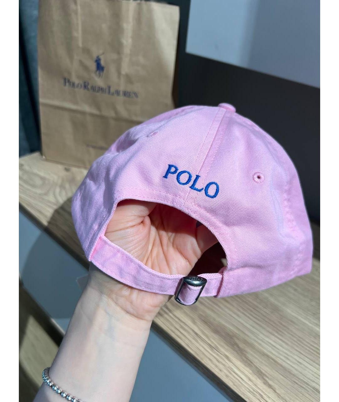 POLO RALPH LAUREN Розовая хлопковая кепка, фото 2