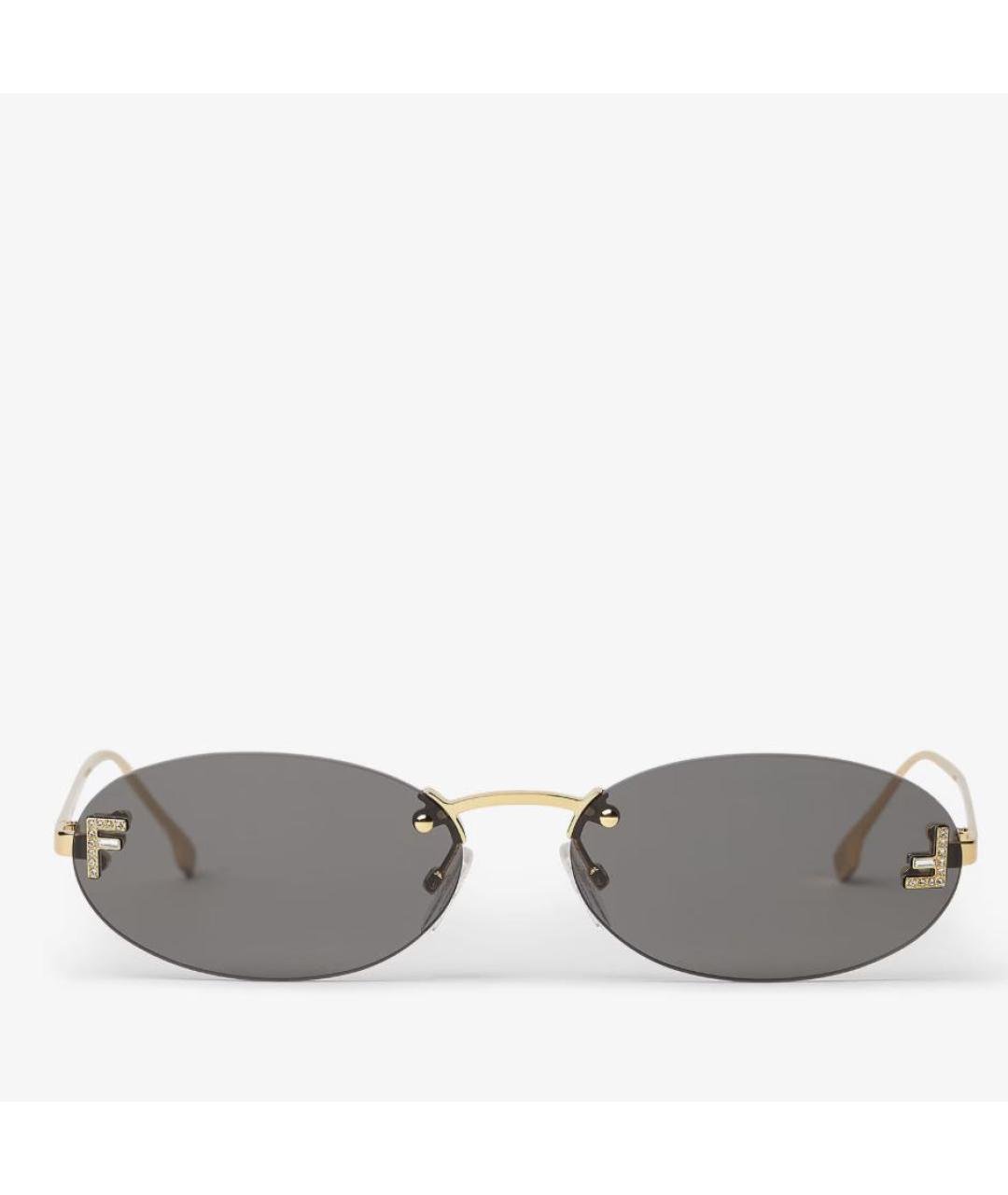 FENDI Металлические солнцезащитные очки, фото 5